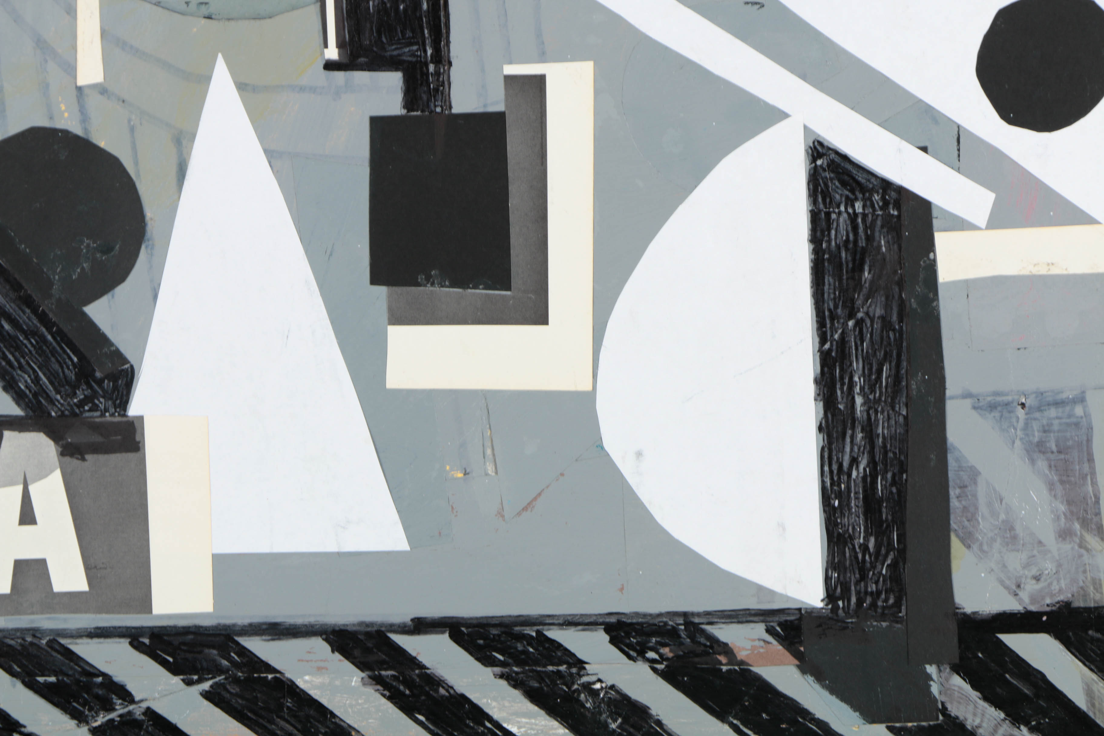 Collection of Ronald Ahlström Mix Media Collage on Board