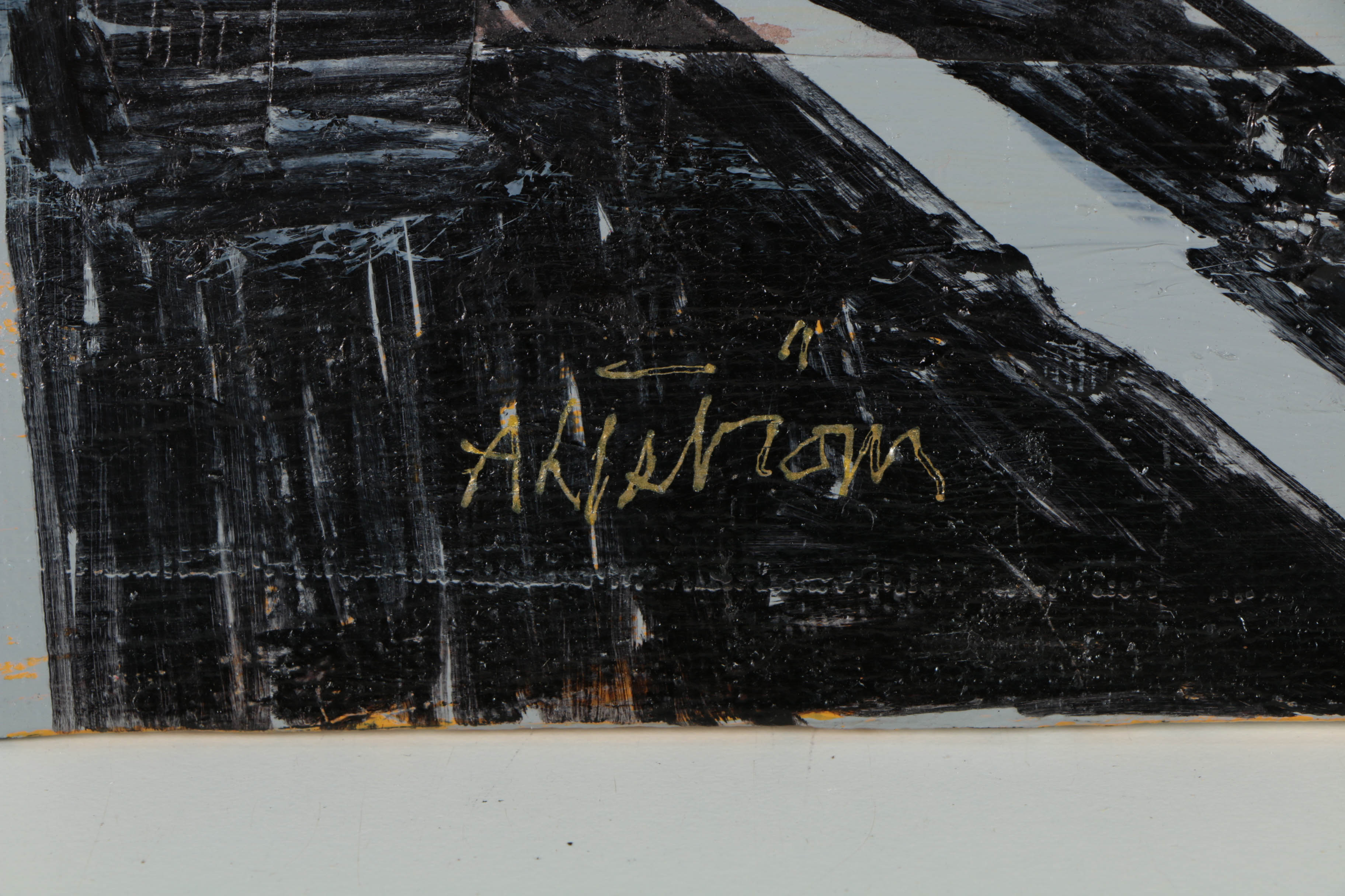 Collection of Ronald Ahlström Mix Media Collage on Board