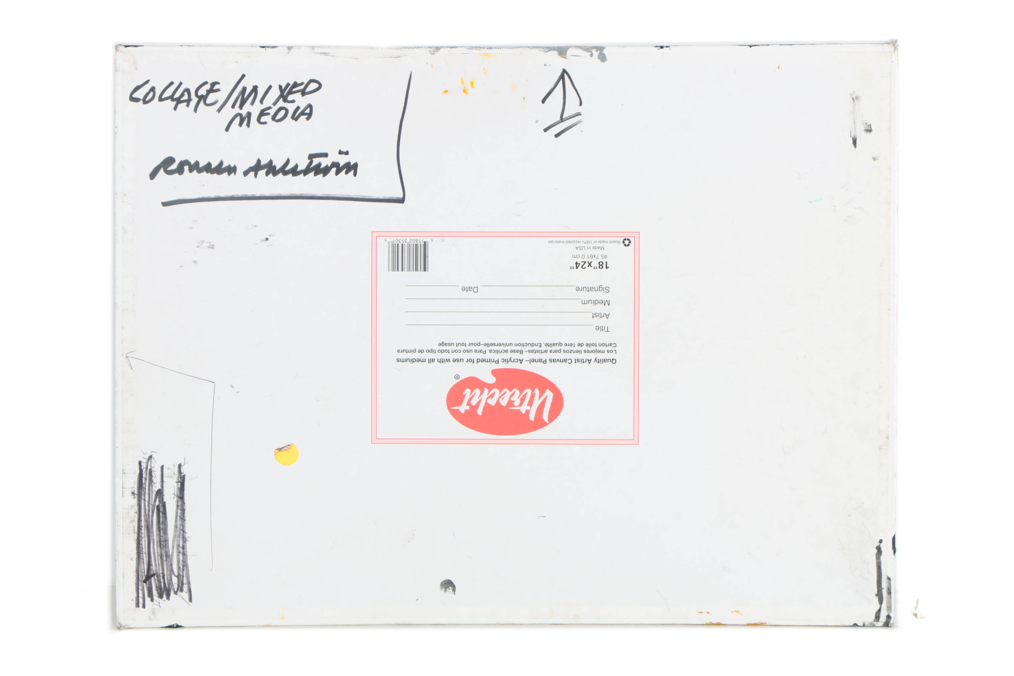 Collection of Ronald Ahlström Mix Media Collage on Board