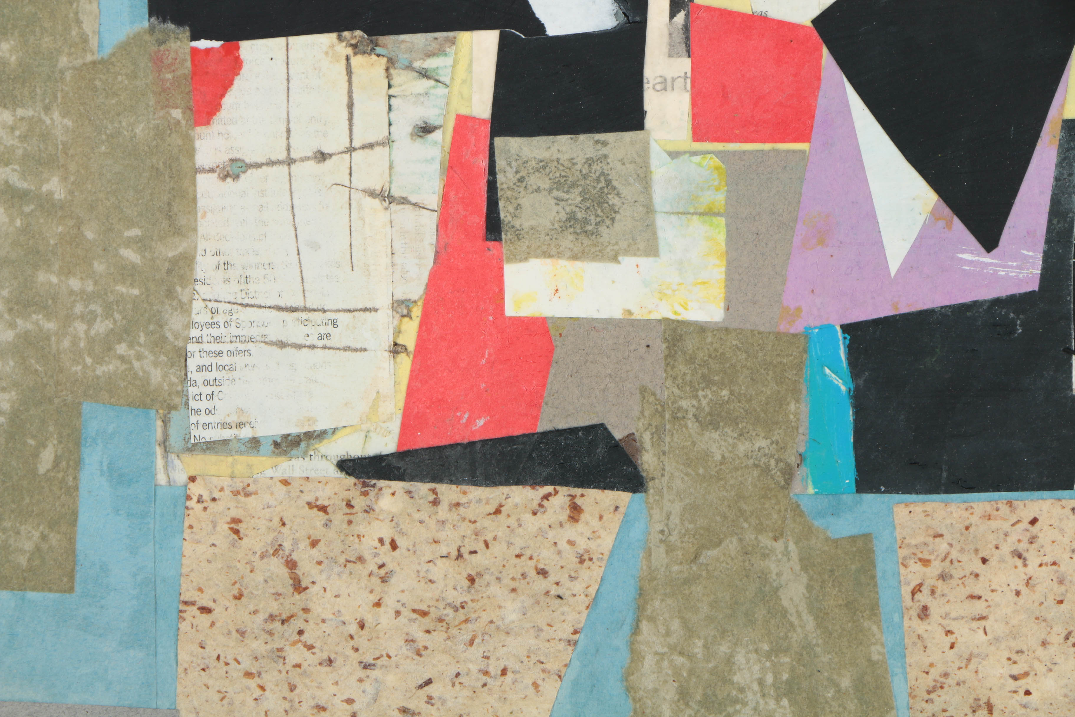 Collection of Ronald Ahlström Mix Media Collage on Board