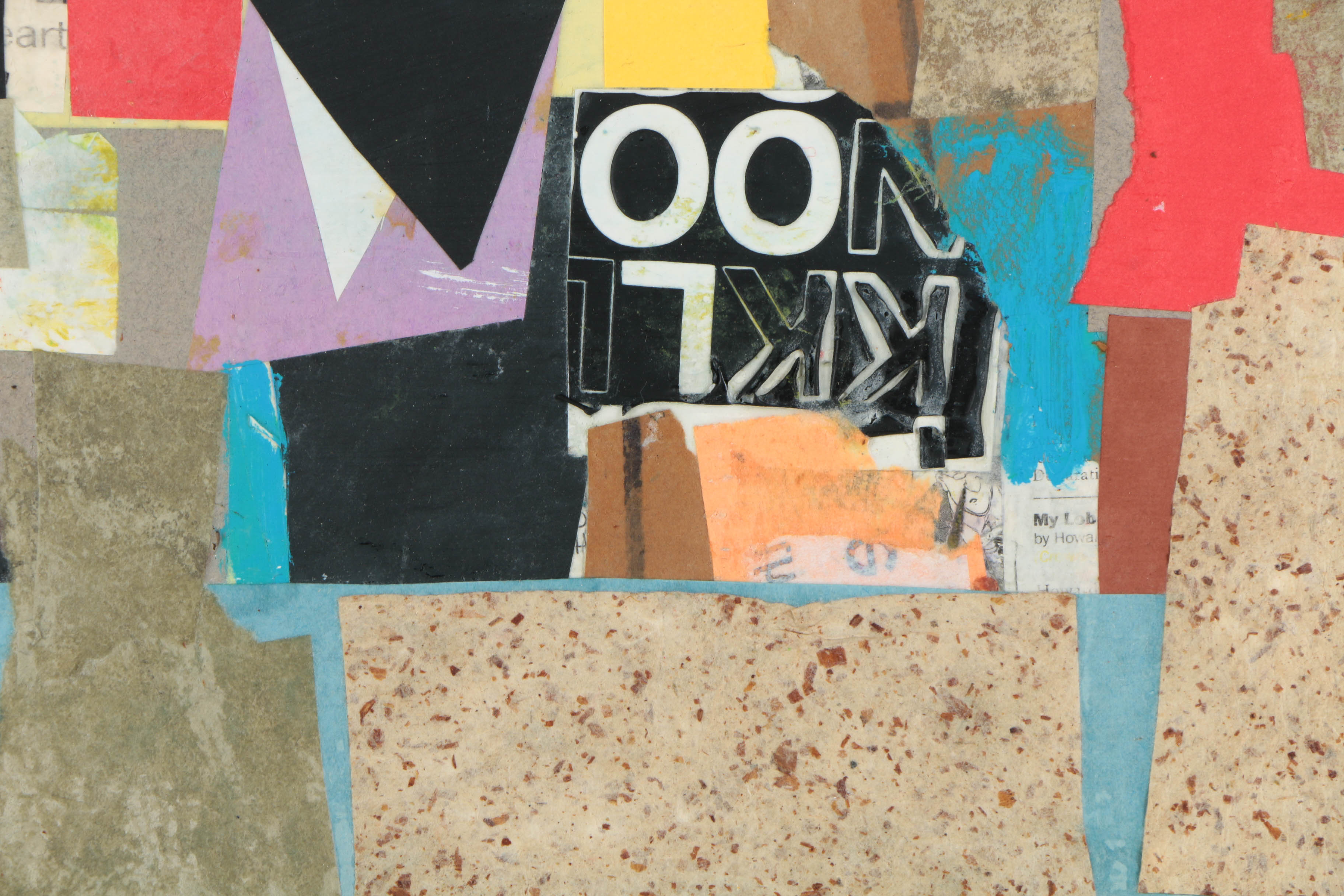 Collection of Ronald Ahlström Mix Media Collage on Board