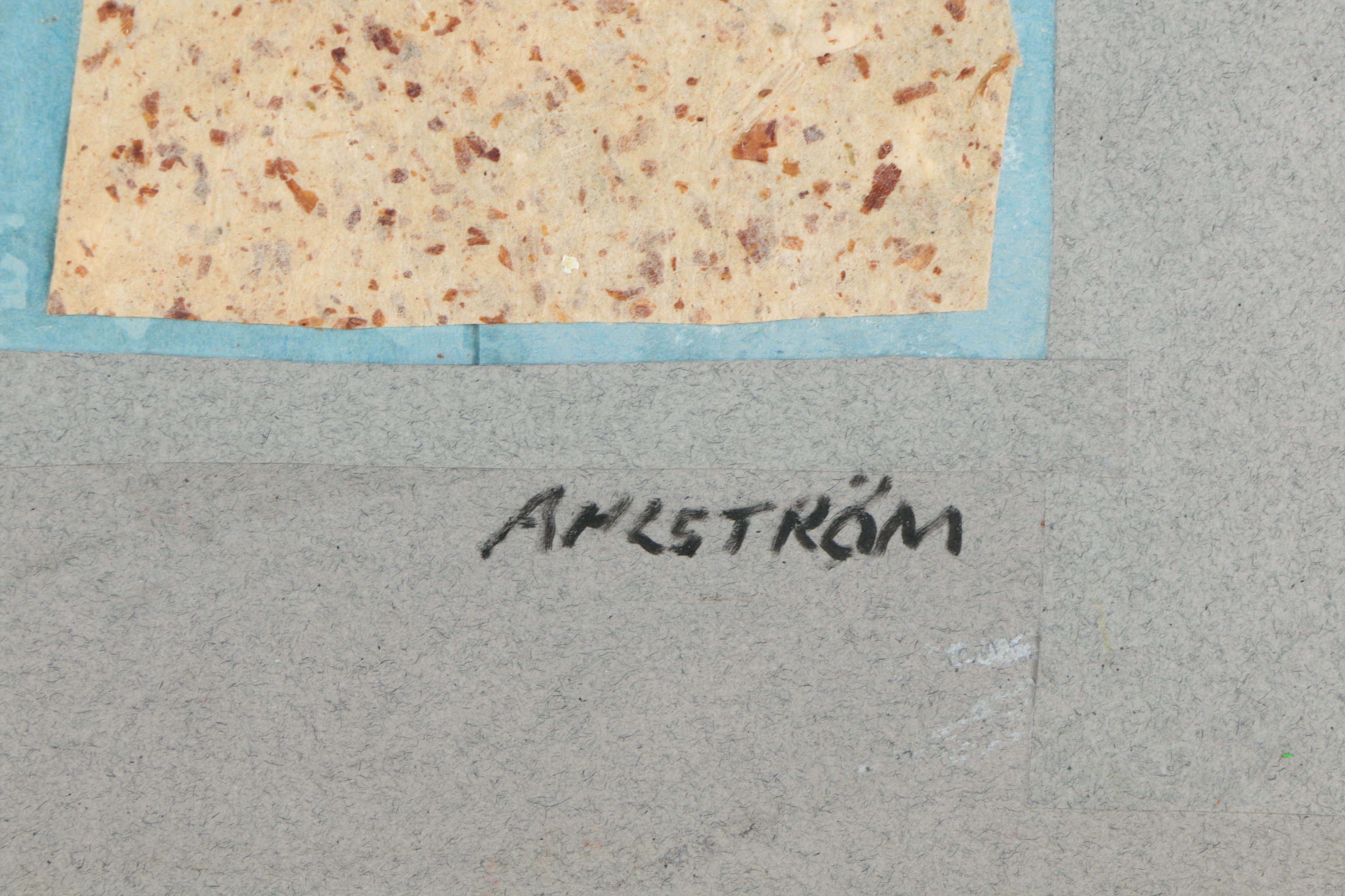 Collection of Ronald Ahlström Mix Media Collage on Board