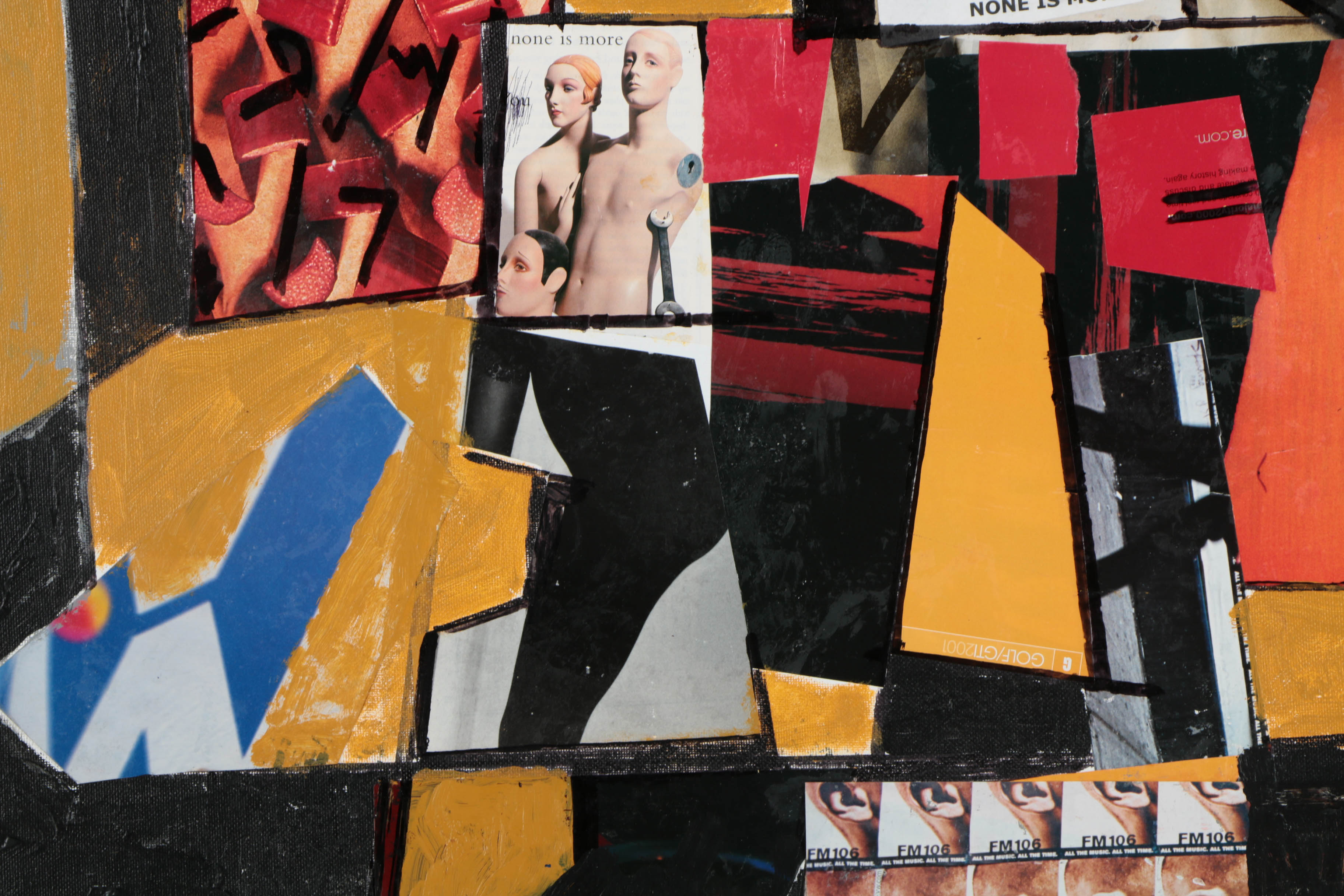 Collection of Ronald Ahlström Mix Media Collage on Board