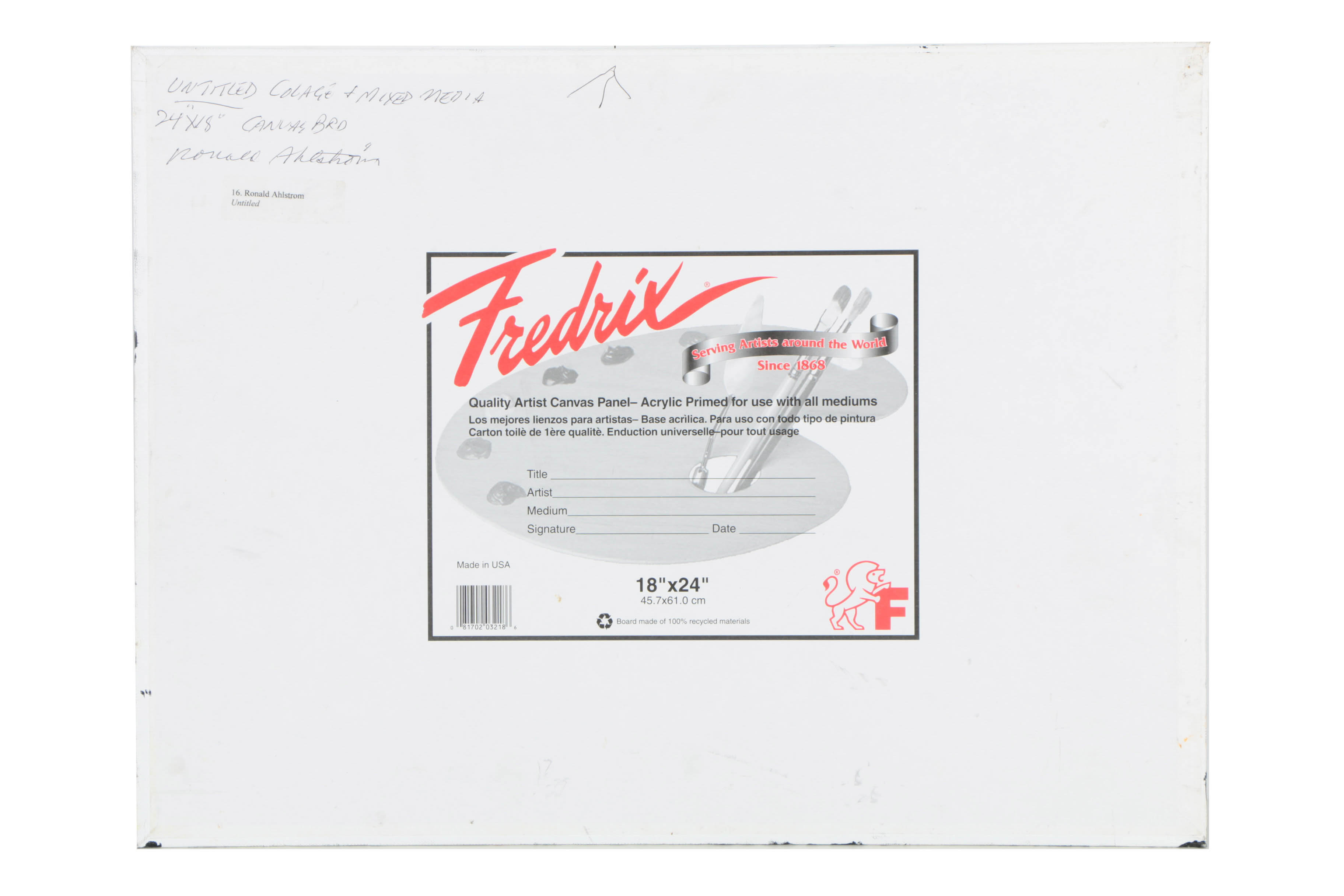 Collection of Ronald Ahlström Mix Media Collage on Board