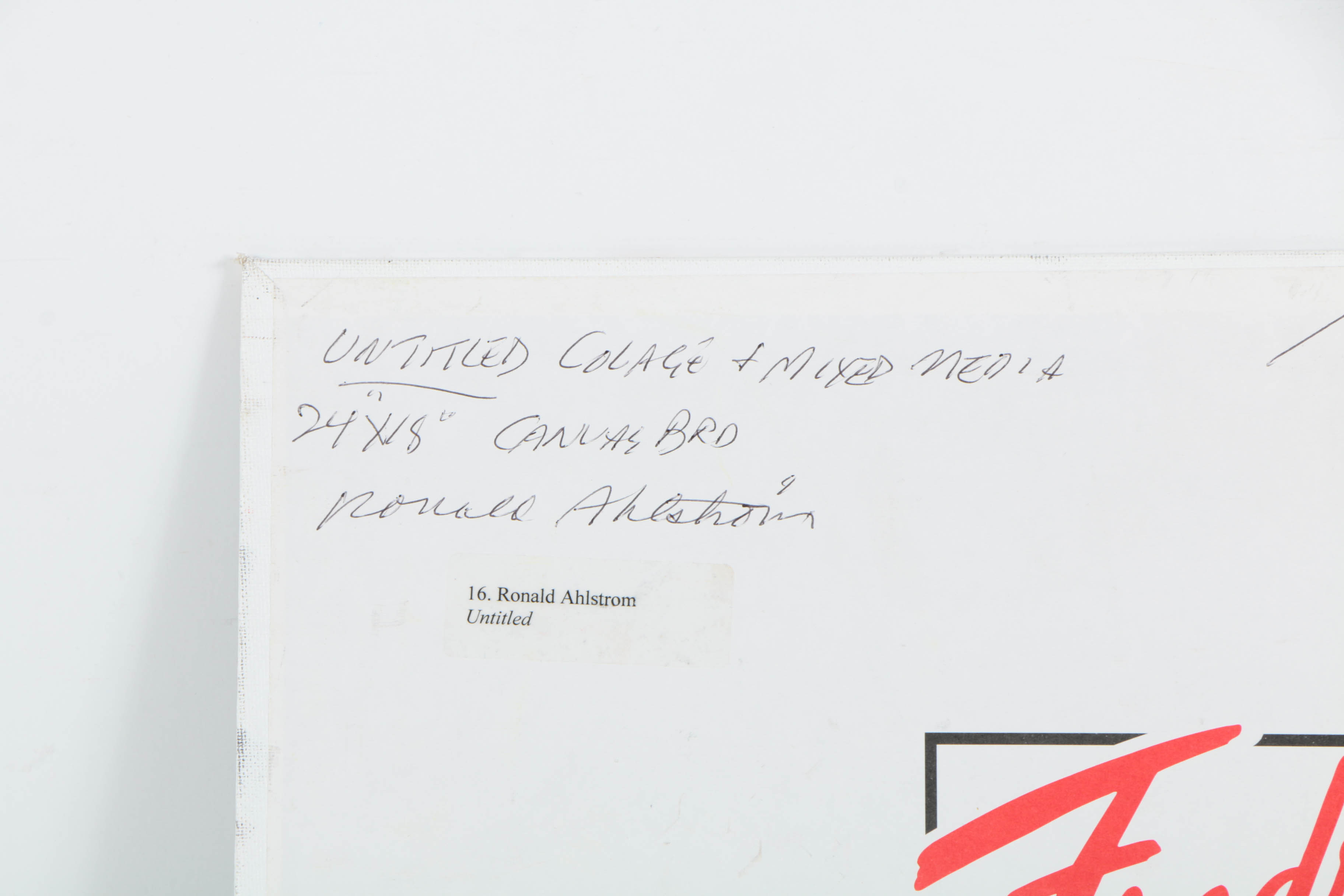 Collection of Ronald Ahlström Mix Media Collage on Board