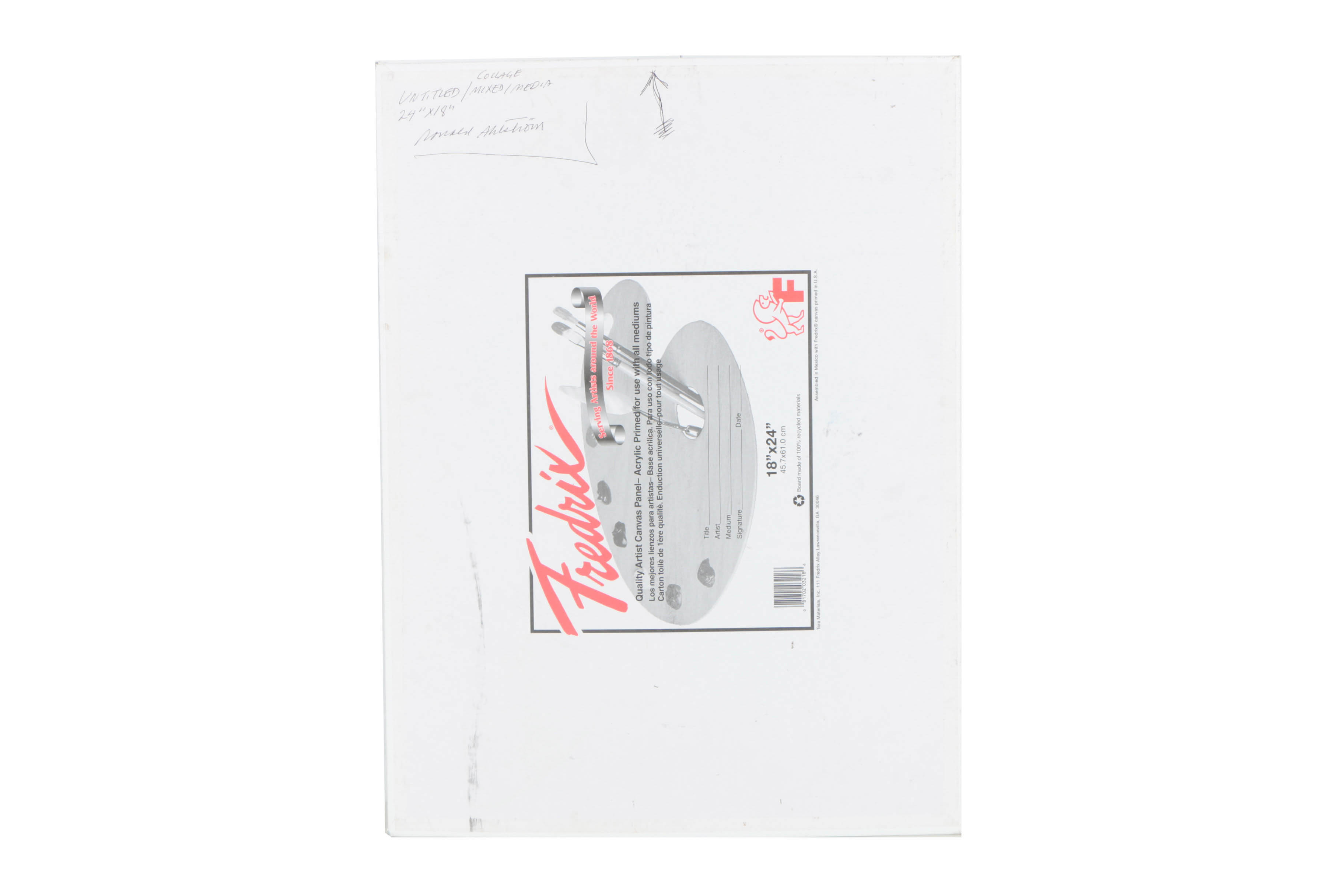 Assortment of Ronald Ahlström Mix Media Collage on Board