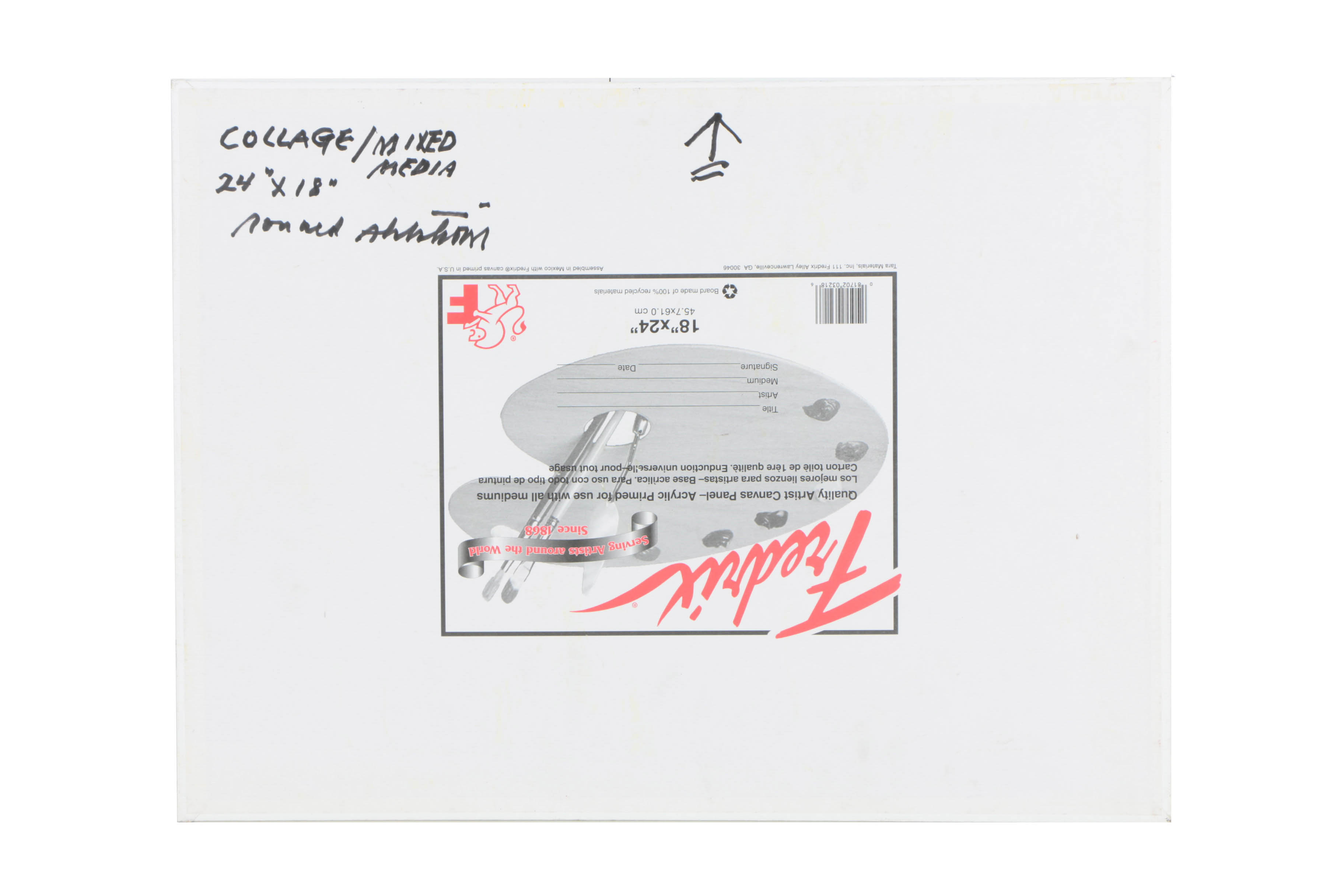 Assortment of Ronald Ahlström Mix Media Collage on Board