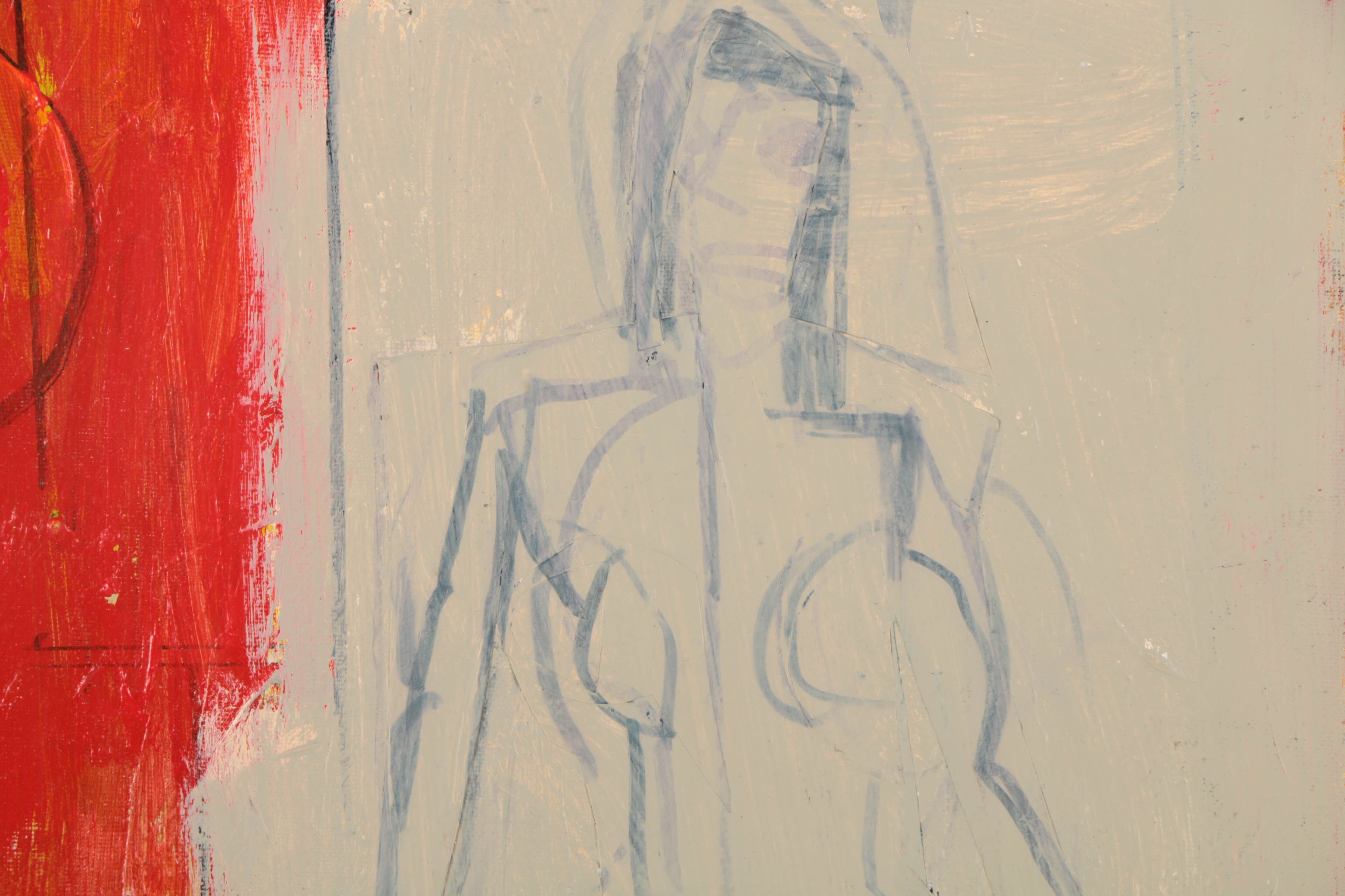 Assortment of Ronald Ahlström Mixed Media Collages on Canvas Board