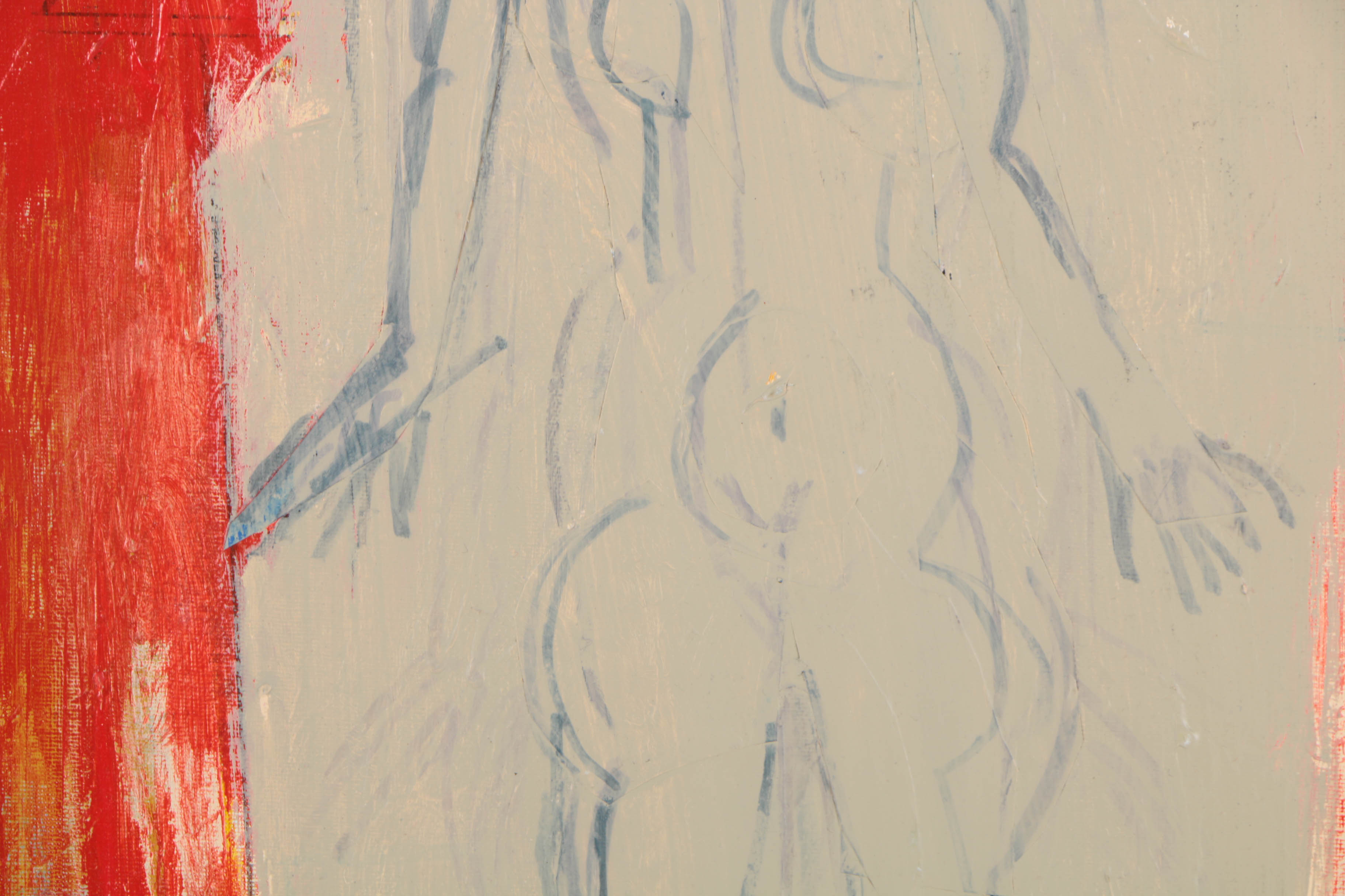 Assortment of Ronald Ahlström Mixed Media Collages on Canvas Board