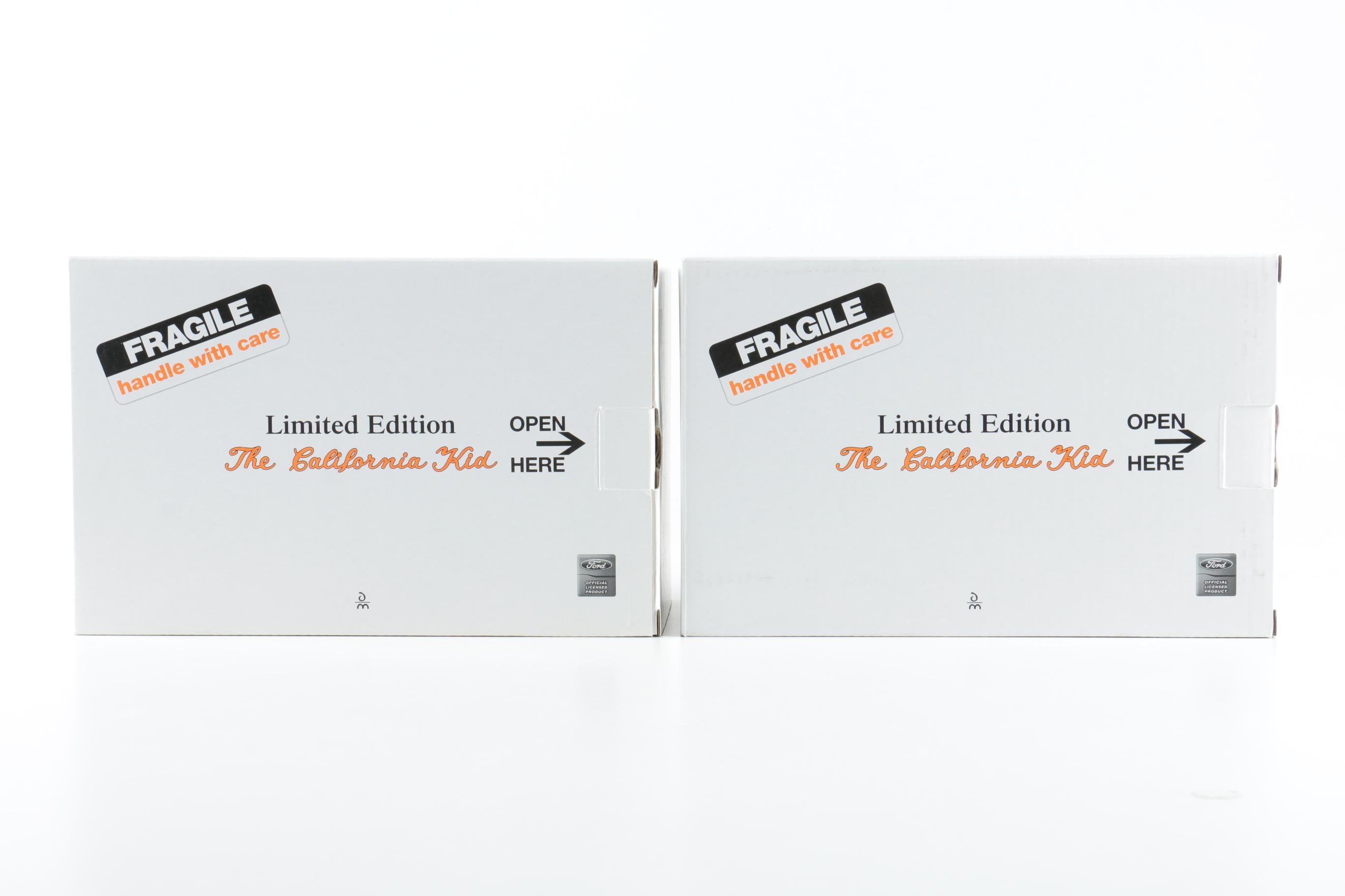 Pair of the California Kid Limited Edition Die Cast Model Cars