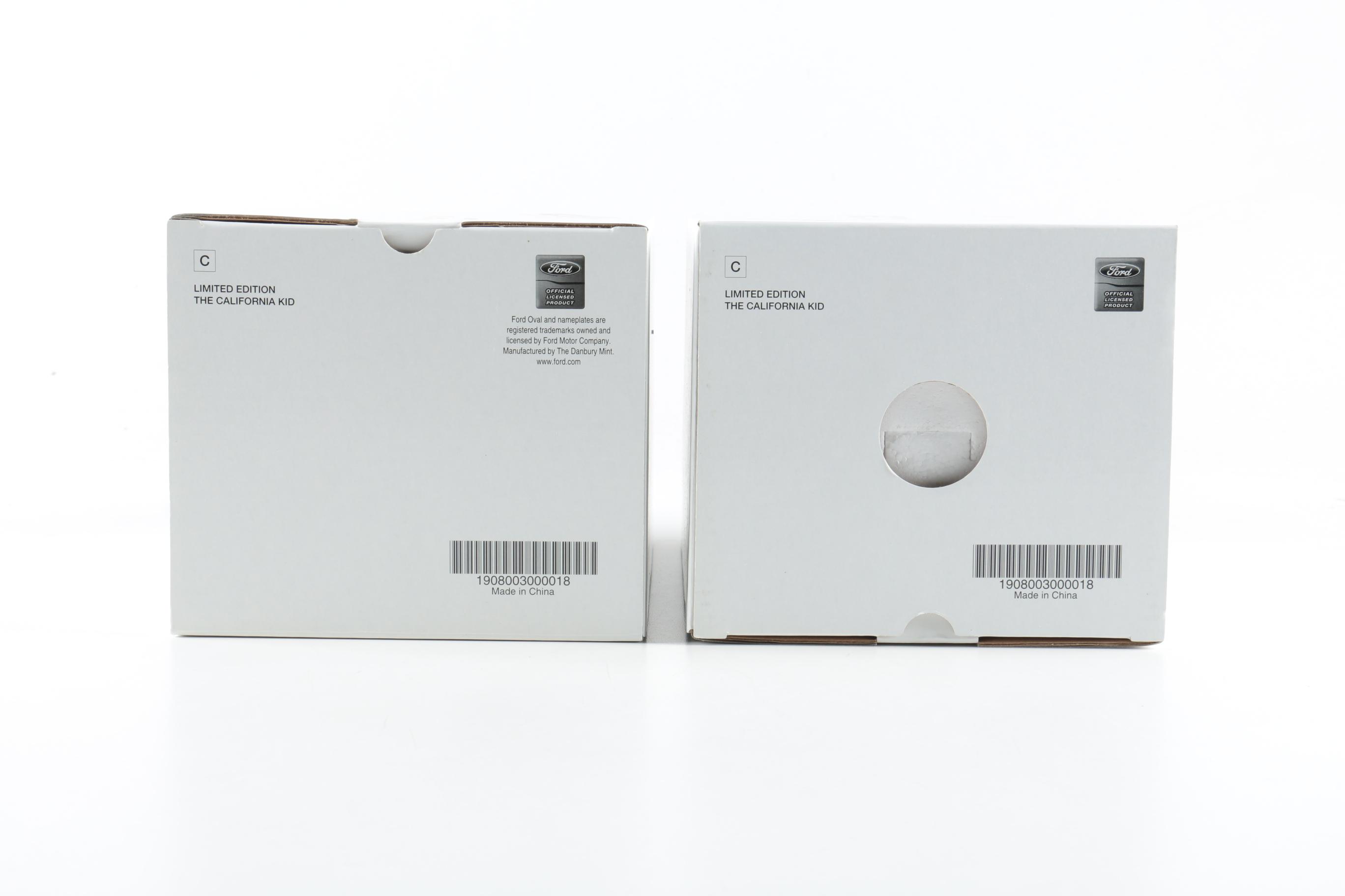 Pair of the California Kid Limited Edition Die Cast Model Cars