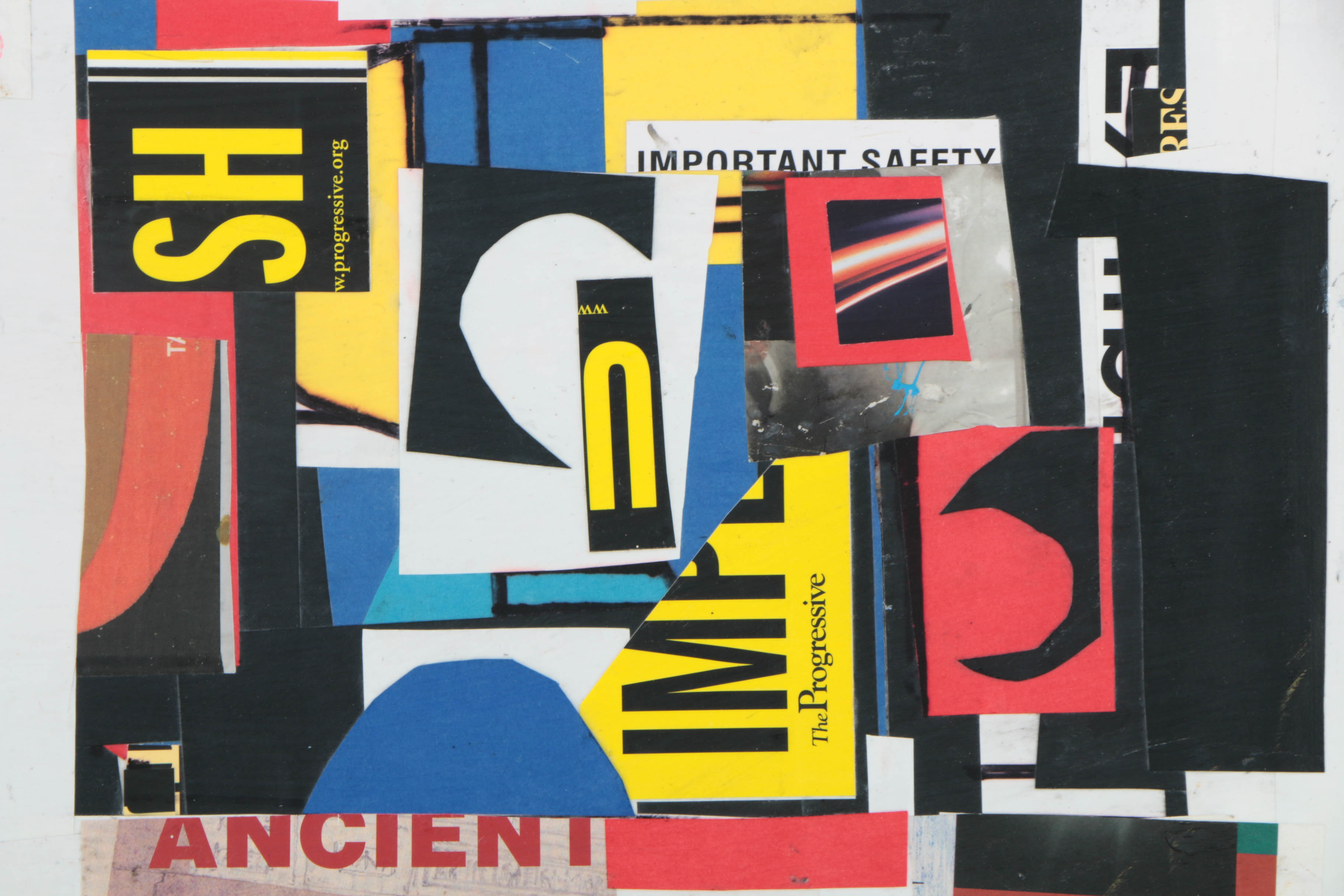 Assortment of Ronald Ahlström Mixed Media Collages on Canvas Board