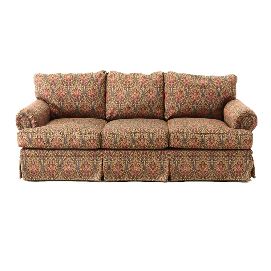 Contemporary Rolled Arm Sofa By Fairfield