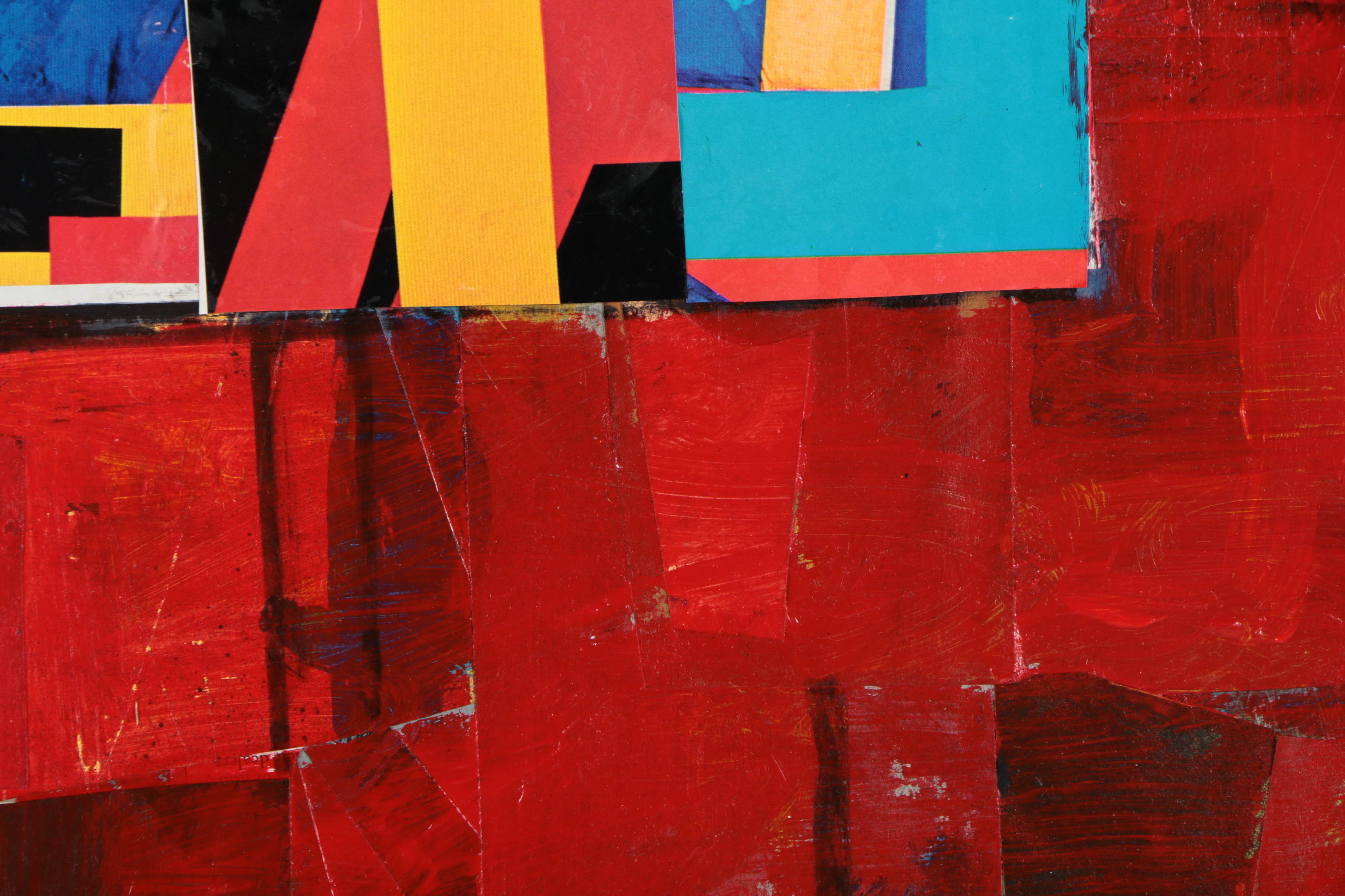 Assortment of Ronald Ahlström Mixed Media Collages on Canvas Board