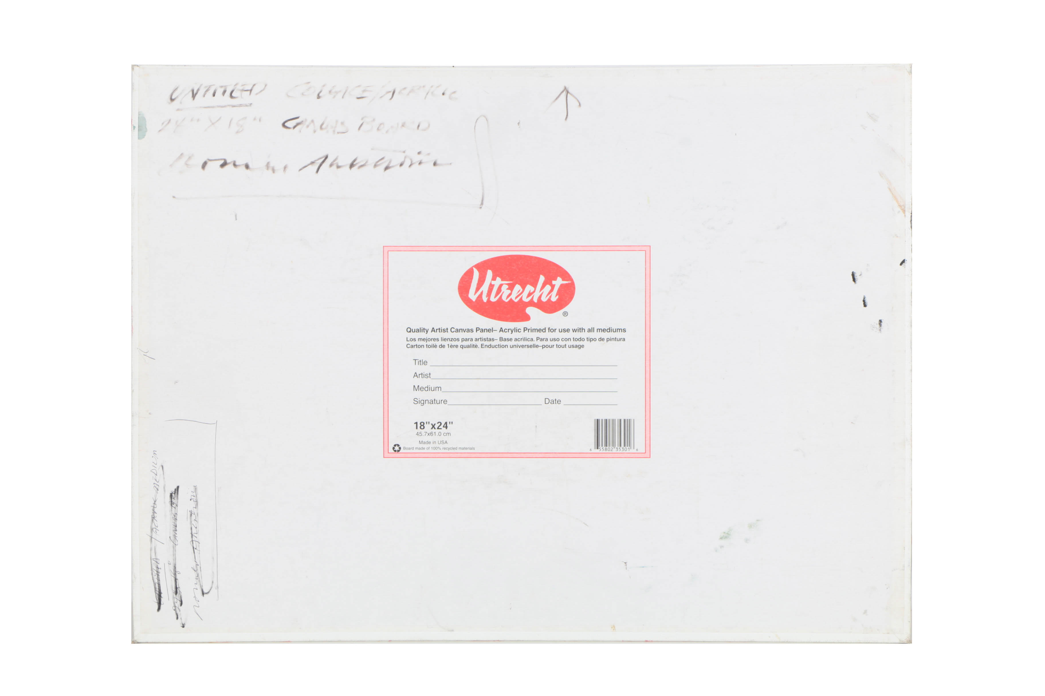 Assortment of Ronald Ahlström Mixed Media Collages on Canvas Board