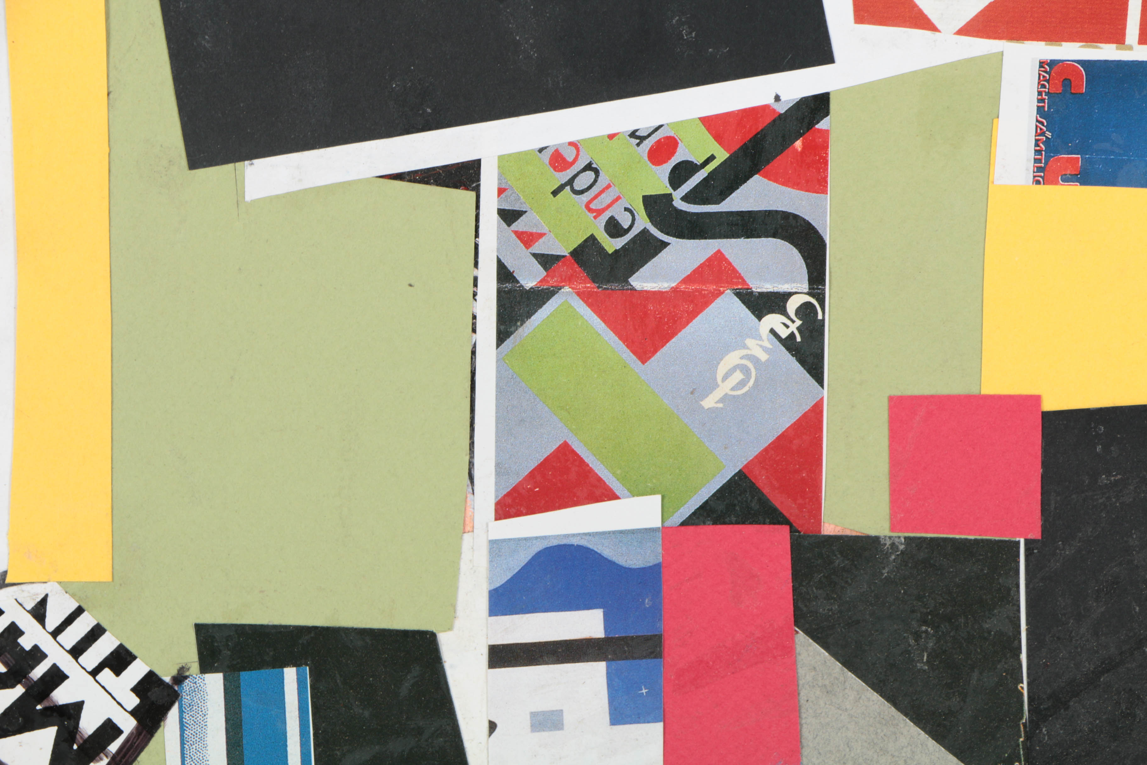 Assortment of Ronald Ahlström Mix Media Collage on Board