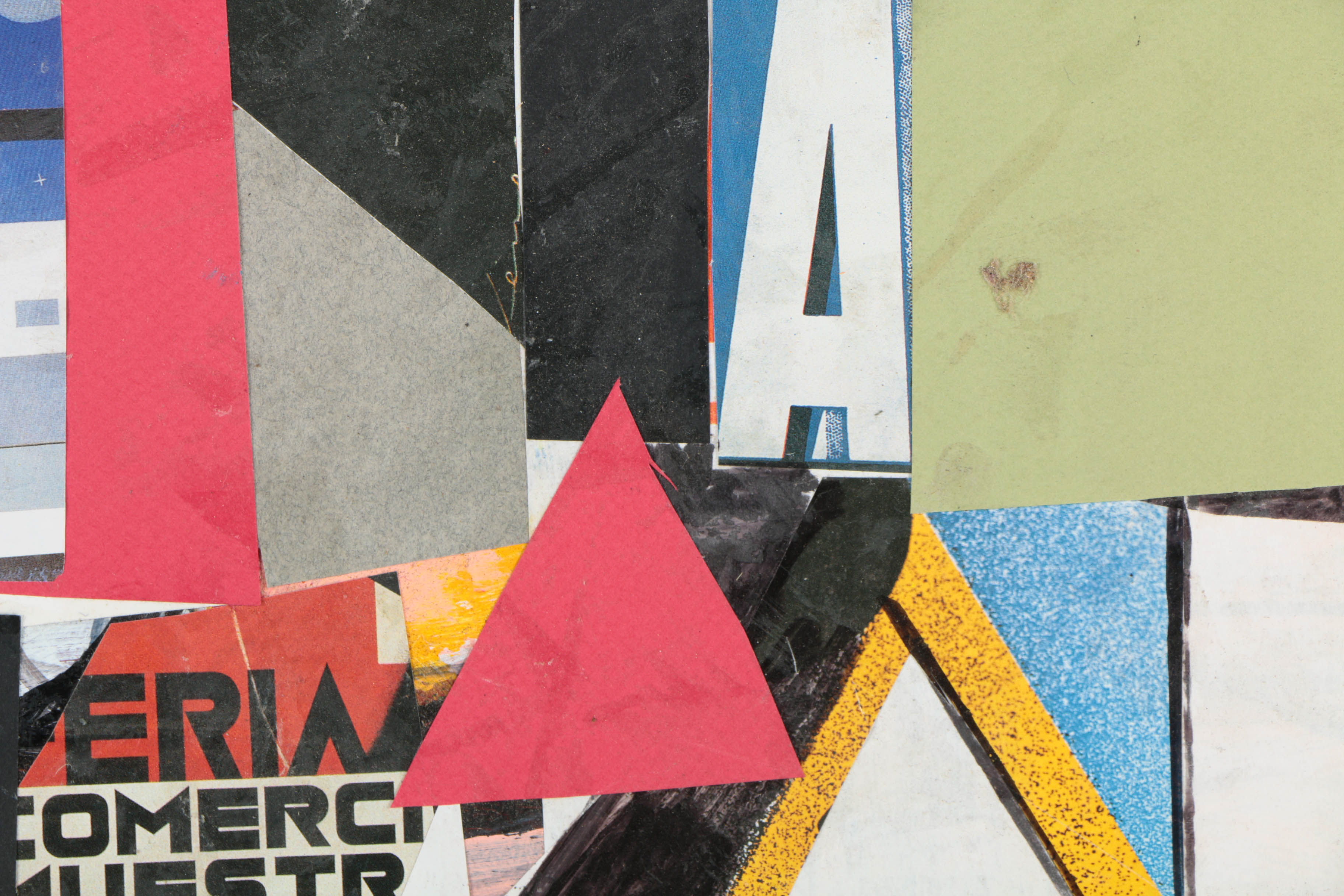 Assortment of Ronald Ahlström Mix Media Collage on Board