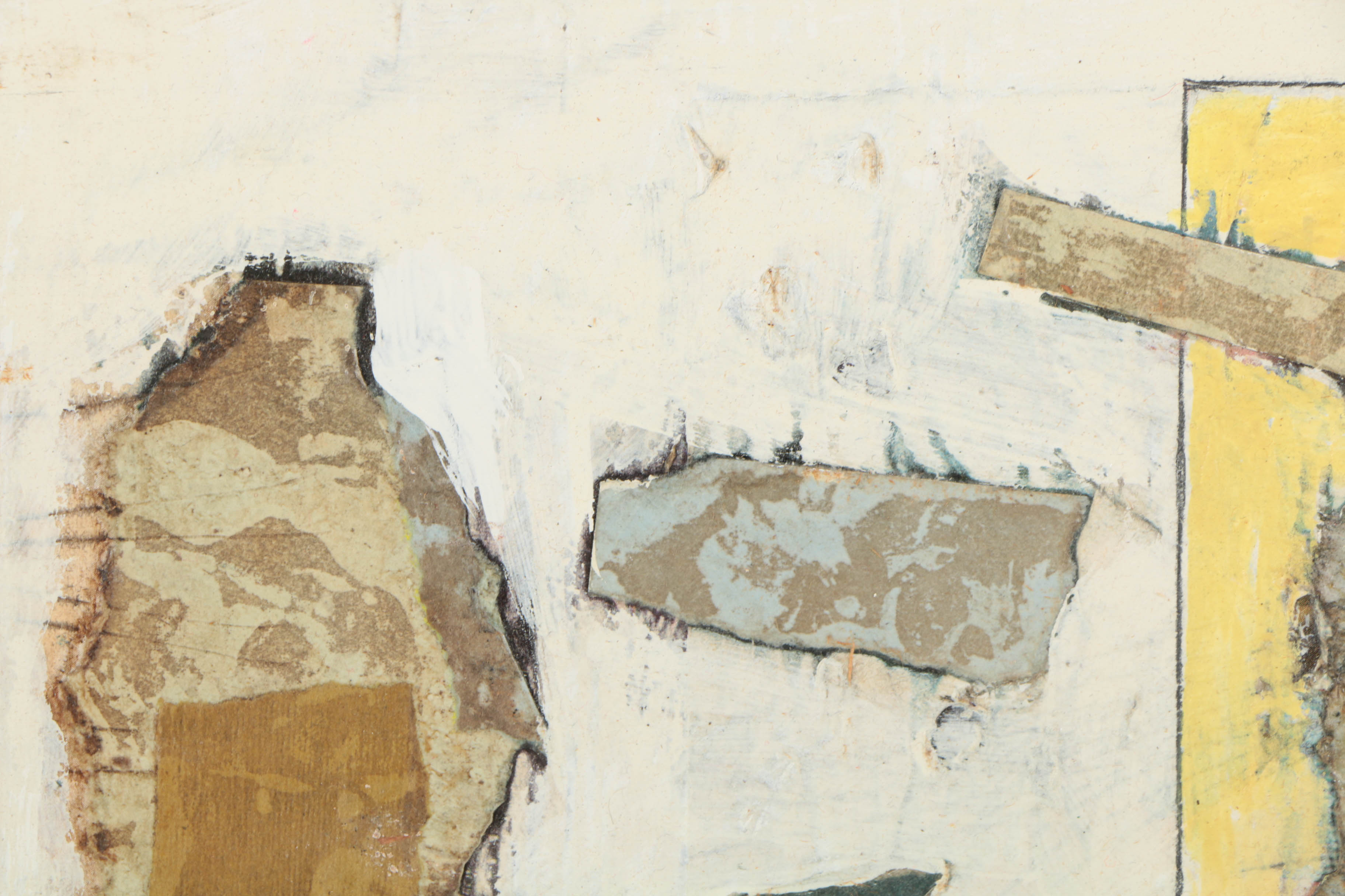 Assortment of Ronald Ahlström Mix Media Collage on Board