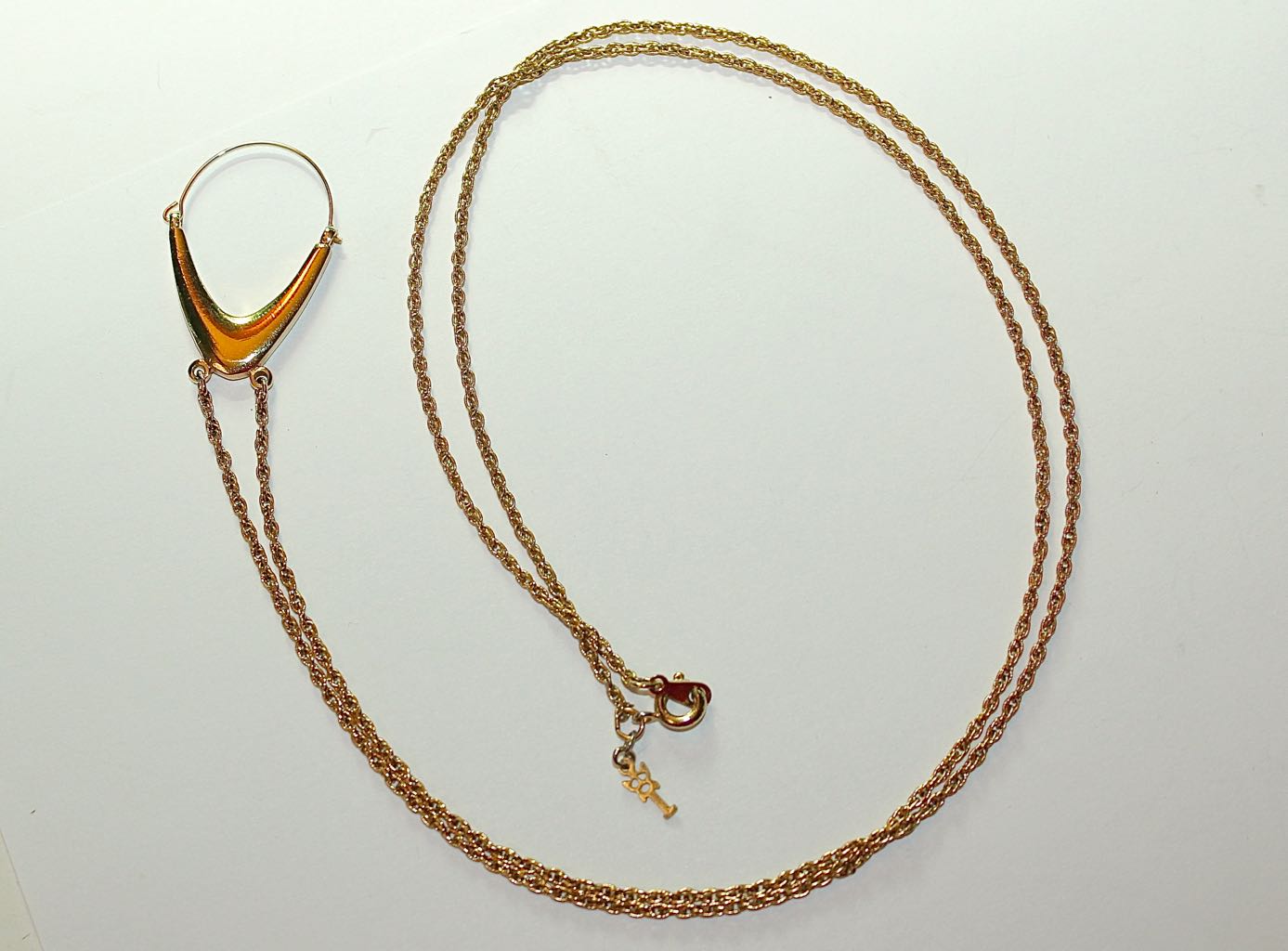 Eclectic Costume Jewelry Collection with Glass Monogram Plate