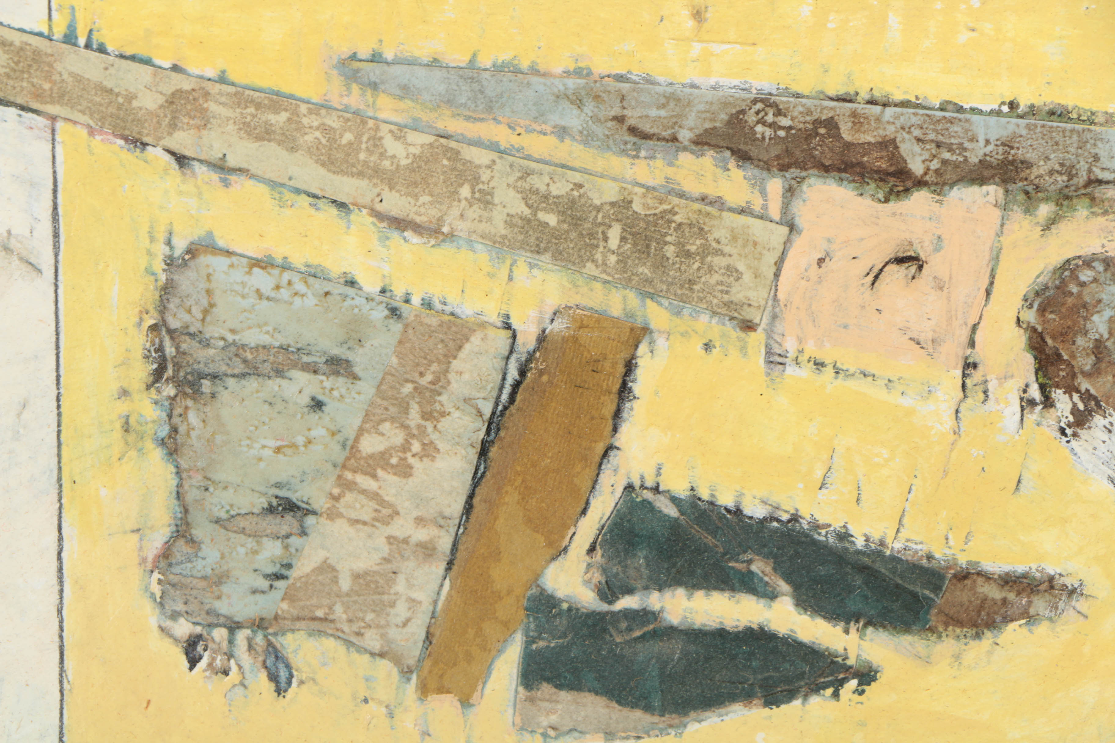 Assortment of Ronald Ahlström Mix Media Collage on Board