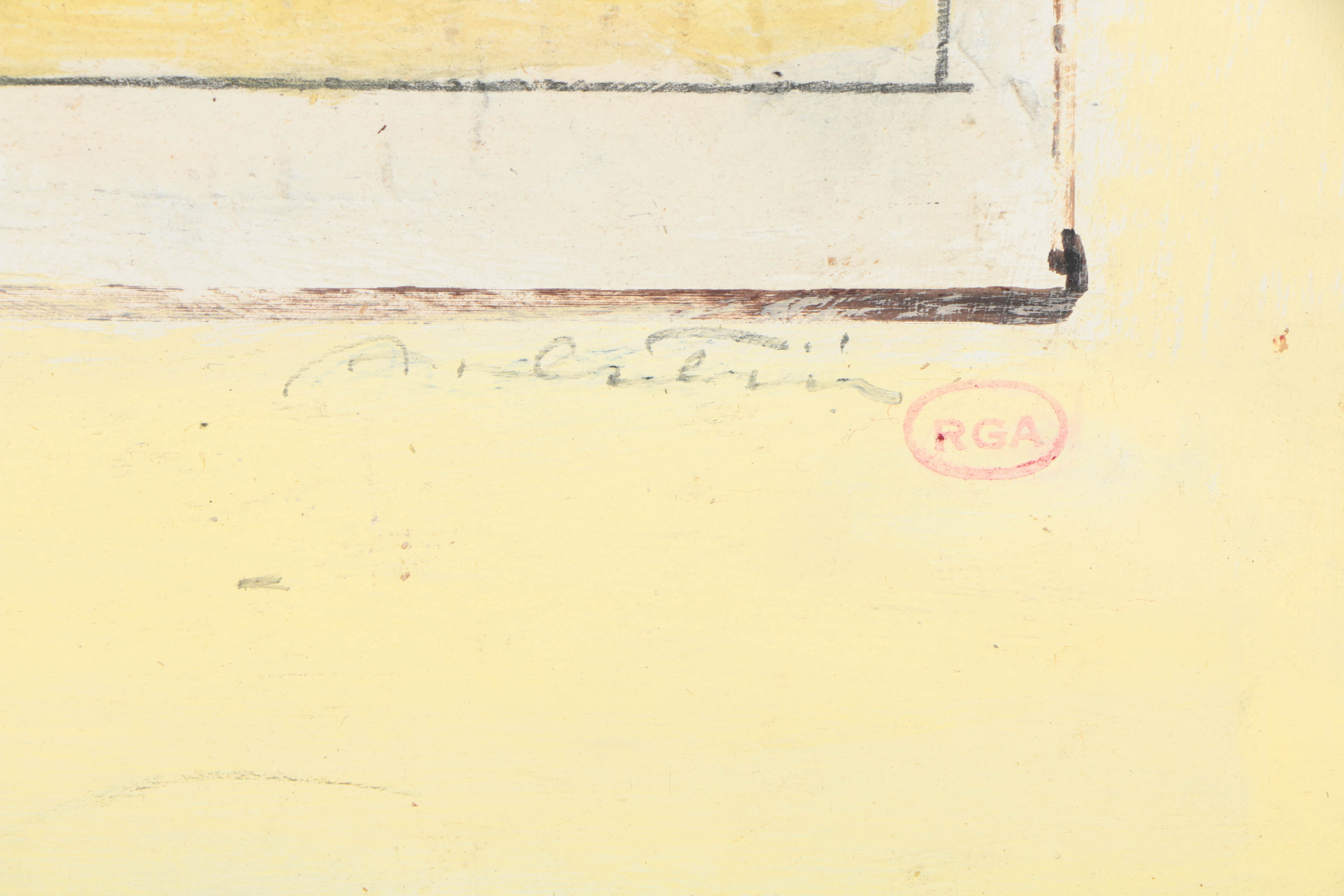 Assortment of Ronald Ahlström Mix Media Collage on Board