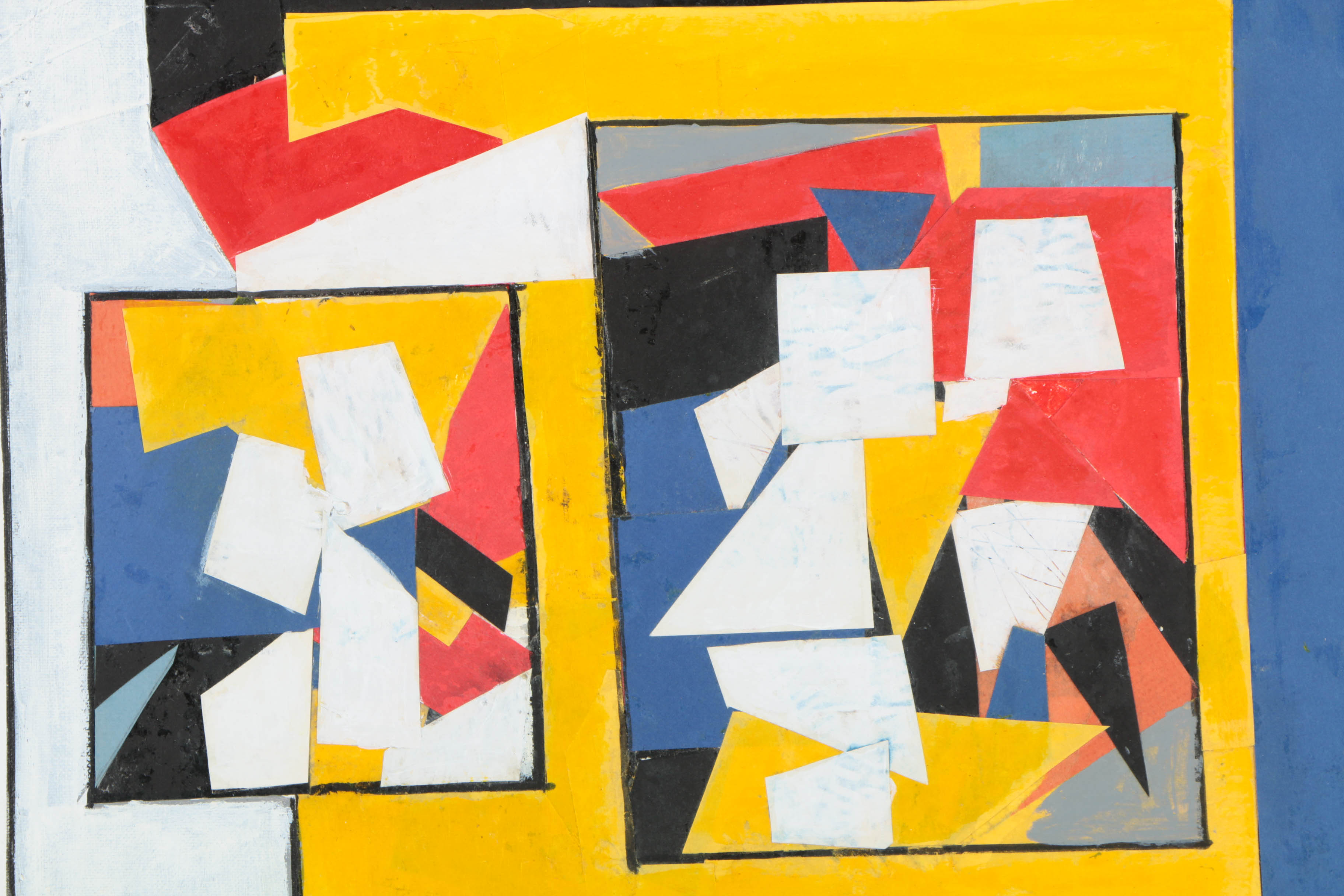 Collection of Ronald Ahlström Mix Media Collage on Board