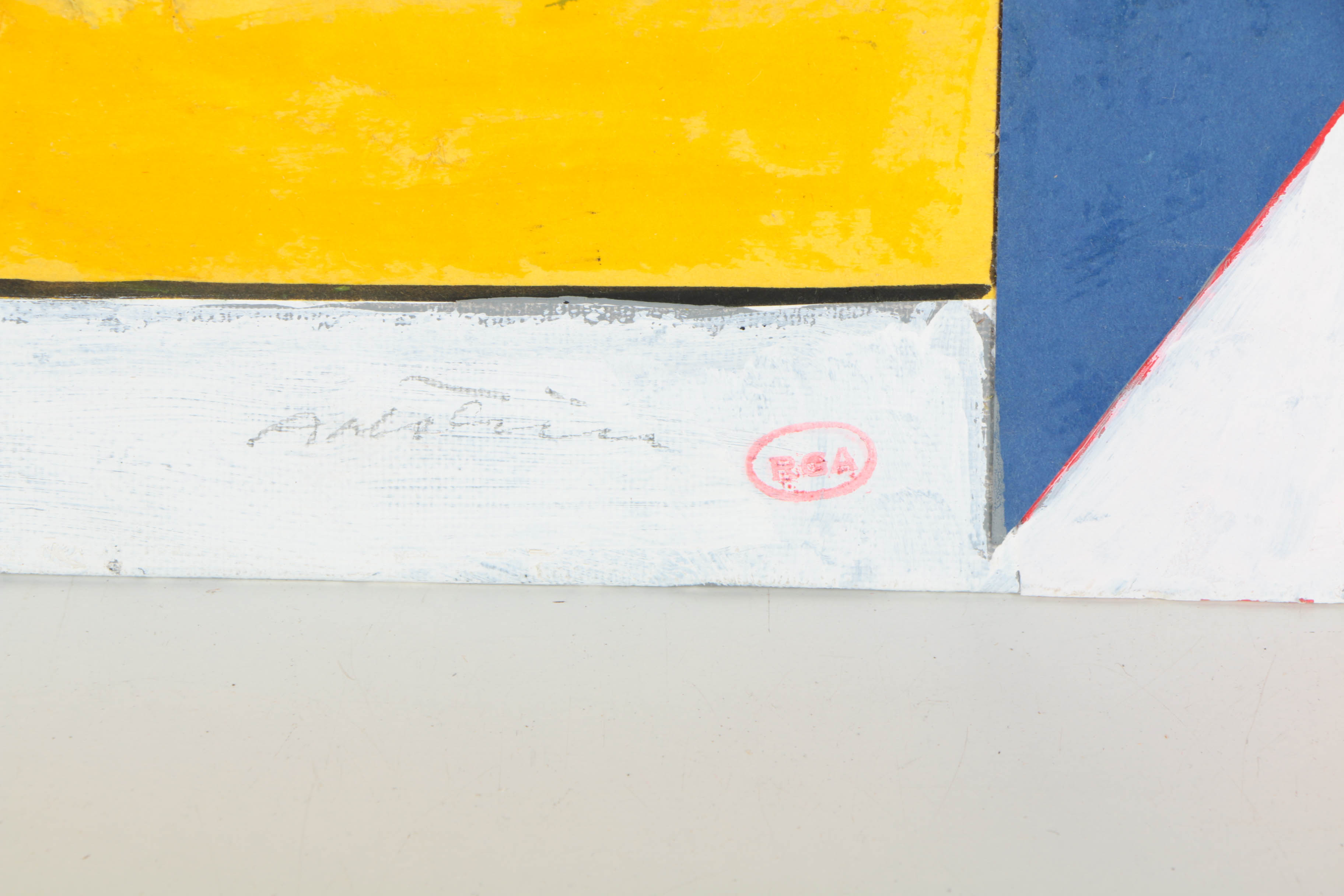 Collection of Ronald Ahlström Mix Media Collage on Board