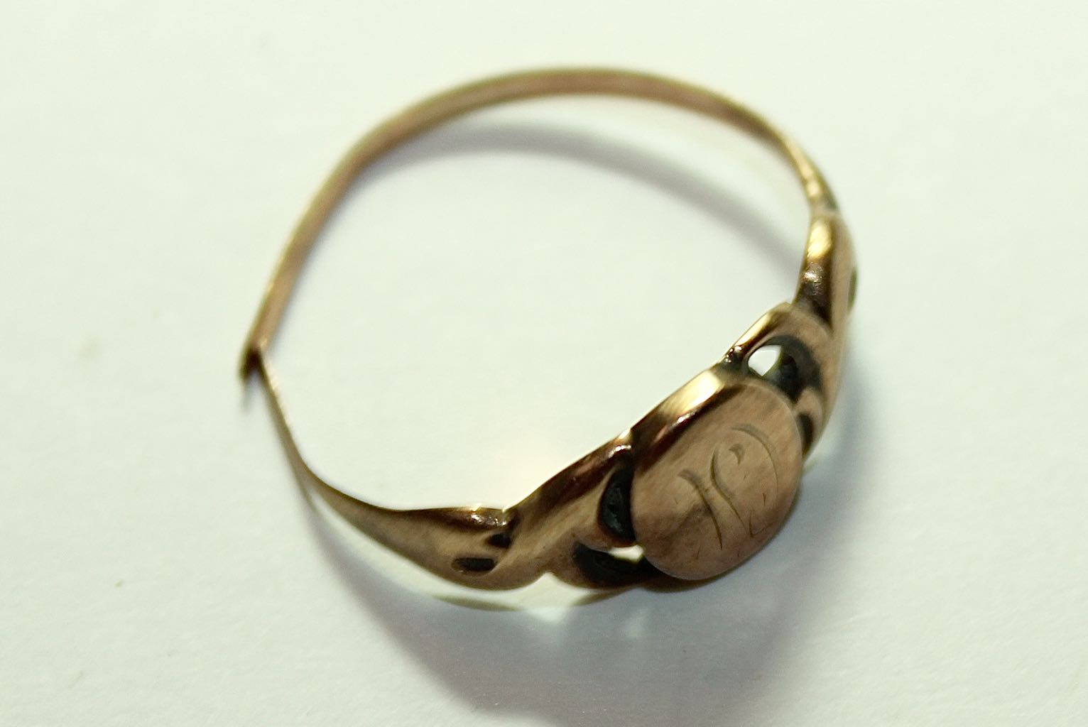 Eclectic Costume Jewelry Collection with Glass Monogram Plate