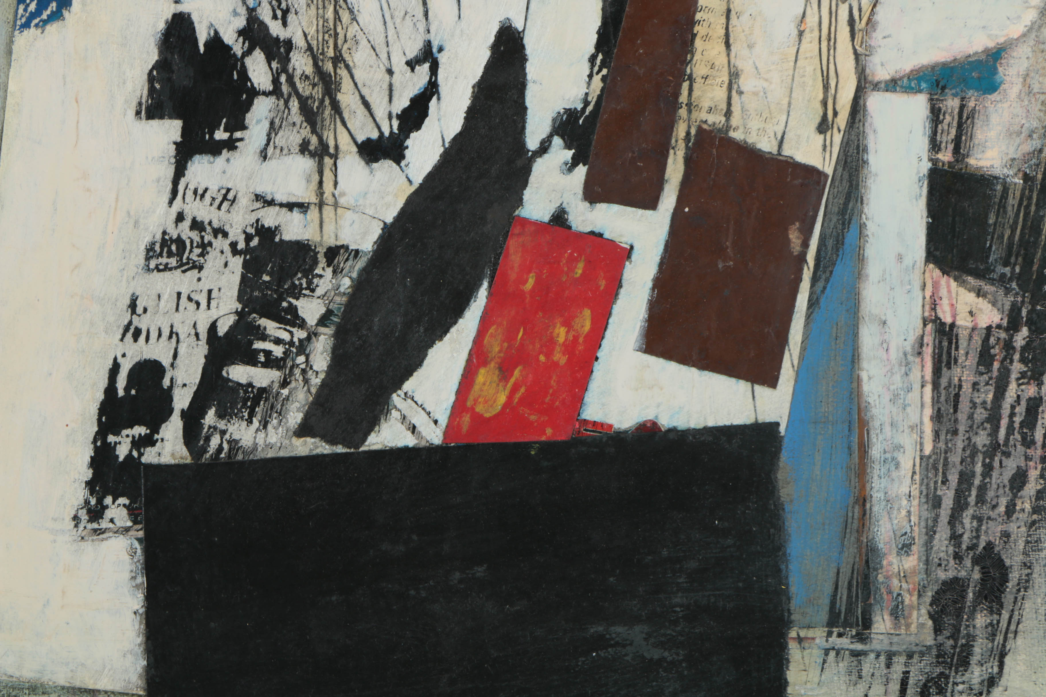 Collection of Ronald Ahlström Mix Media Collage on Board