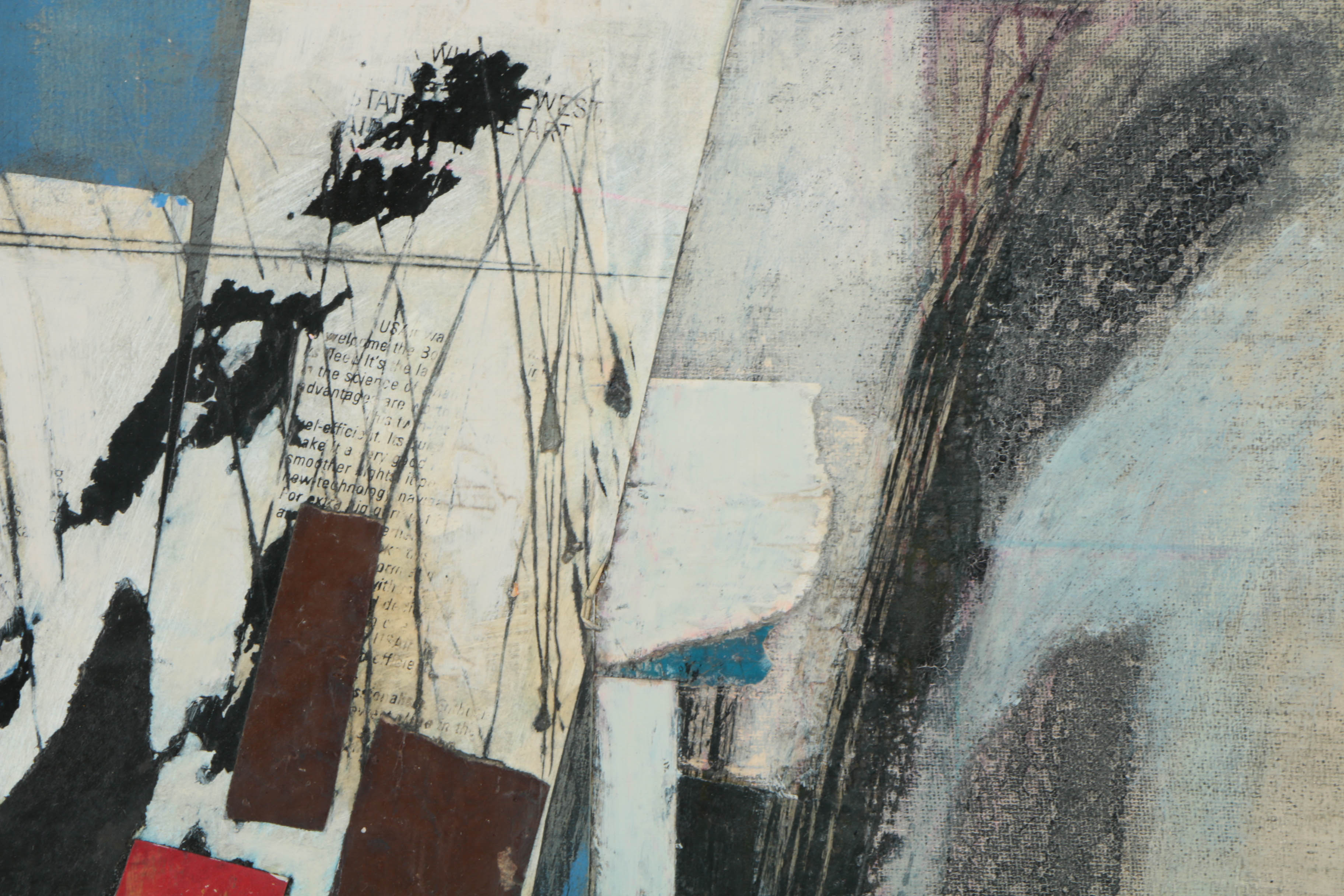 Collection of Ronald Ahlström Mix Media Collage on Board