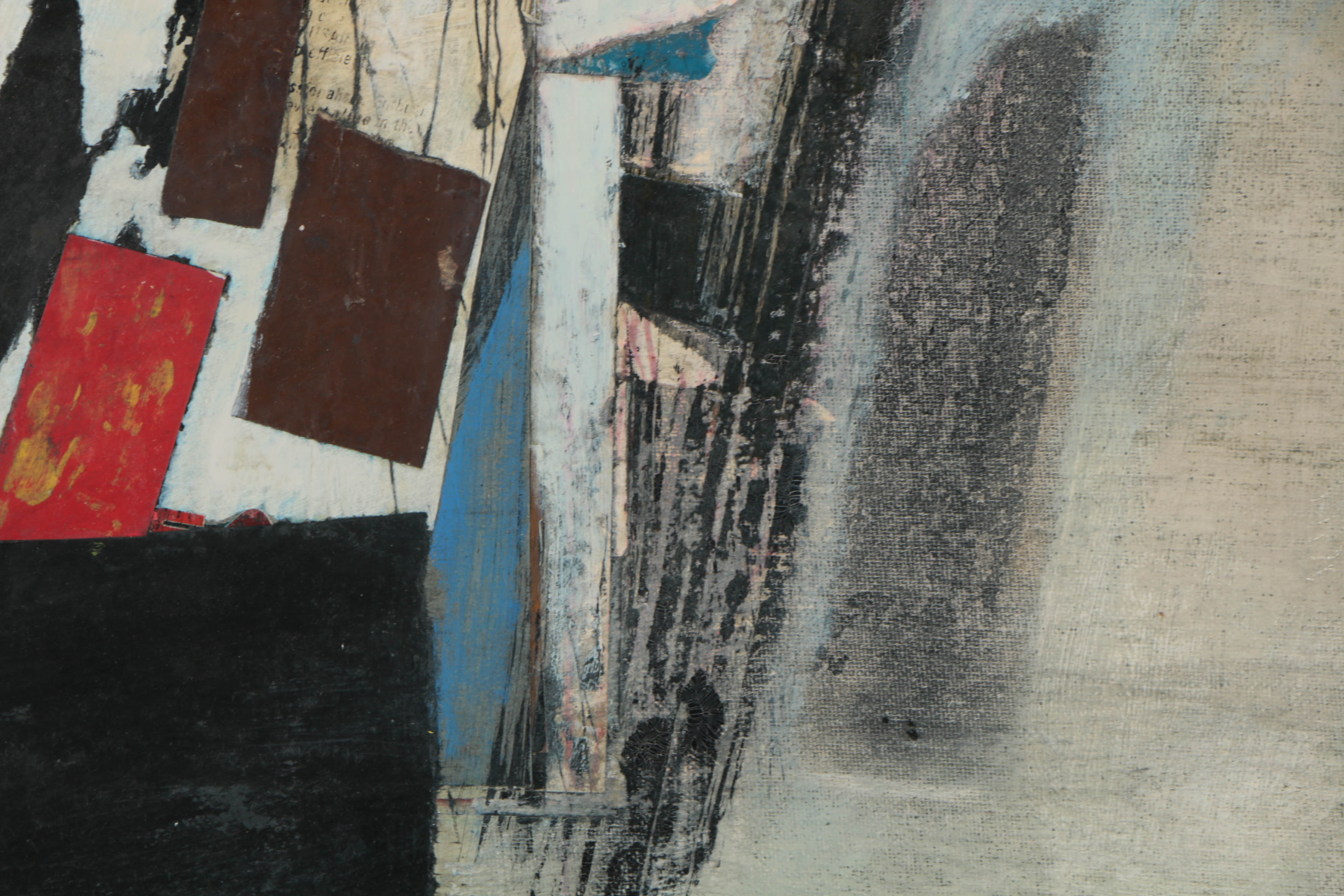 Collection of Ronald Ahlström Mix Media Collage on Board