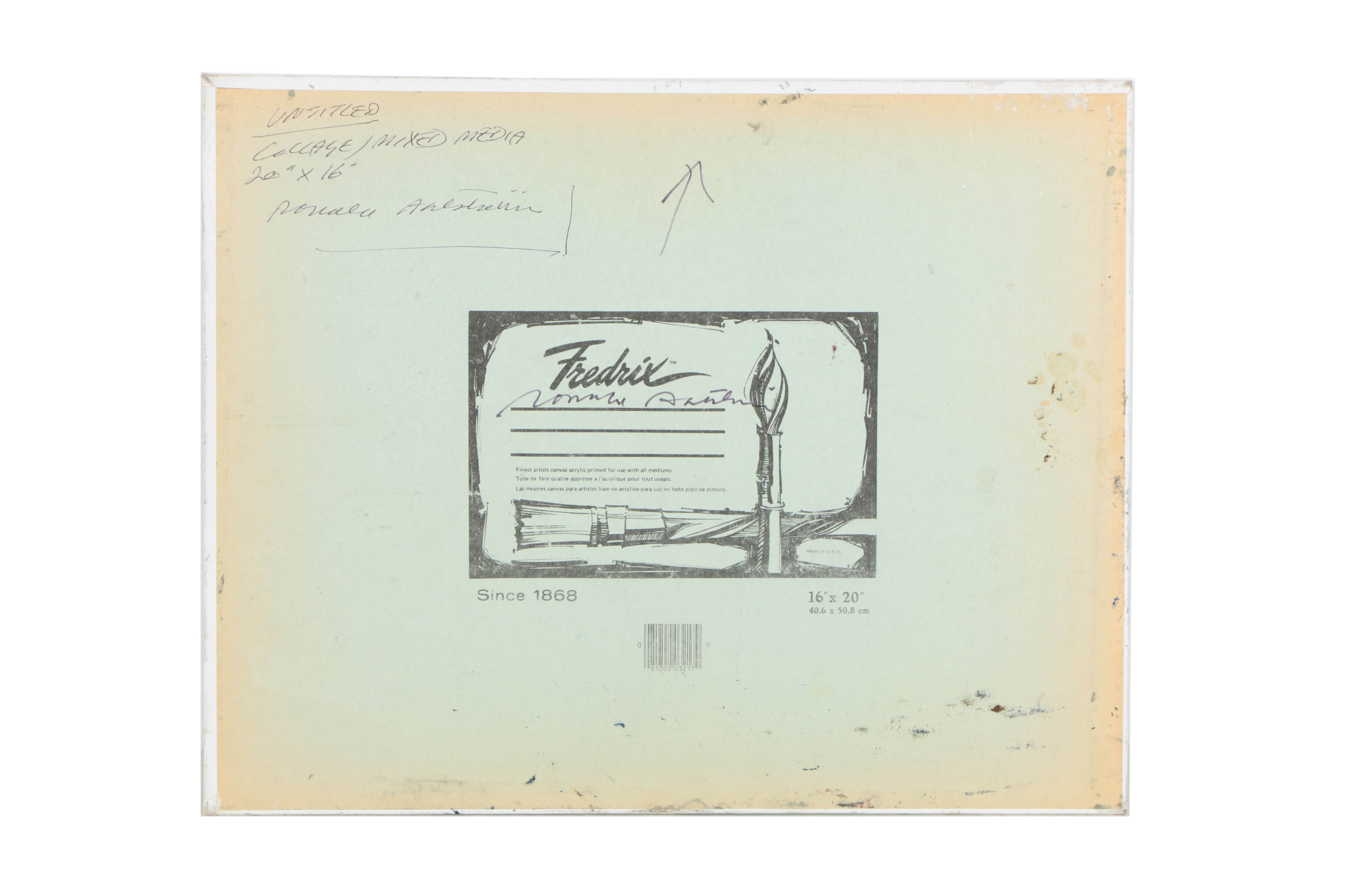 Collection of Ronald Ahlström Mix Media Collage on Board