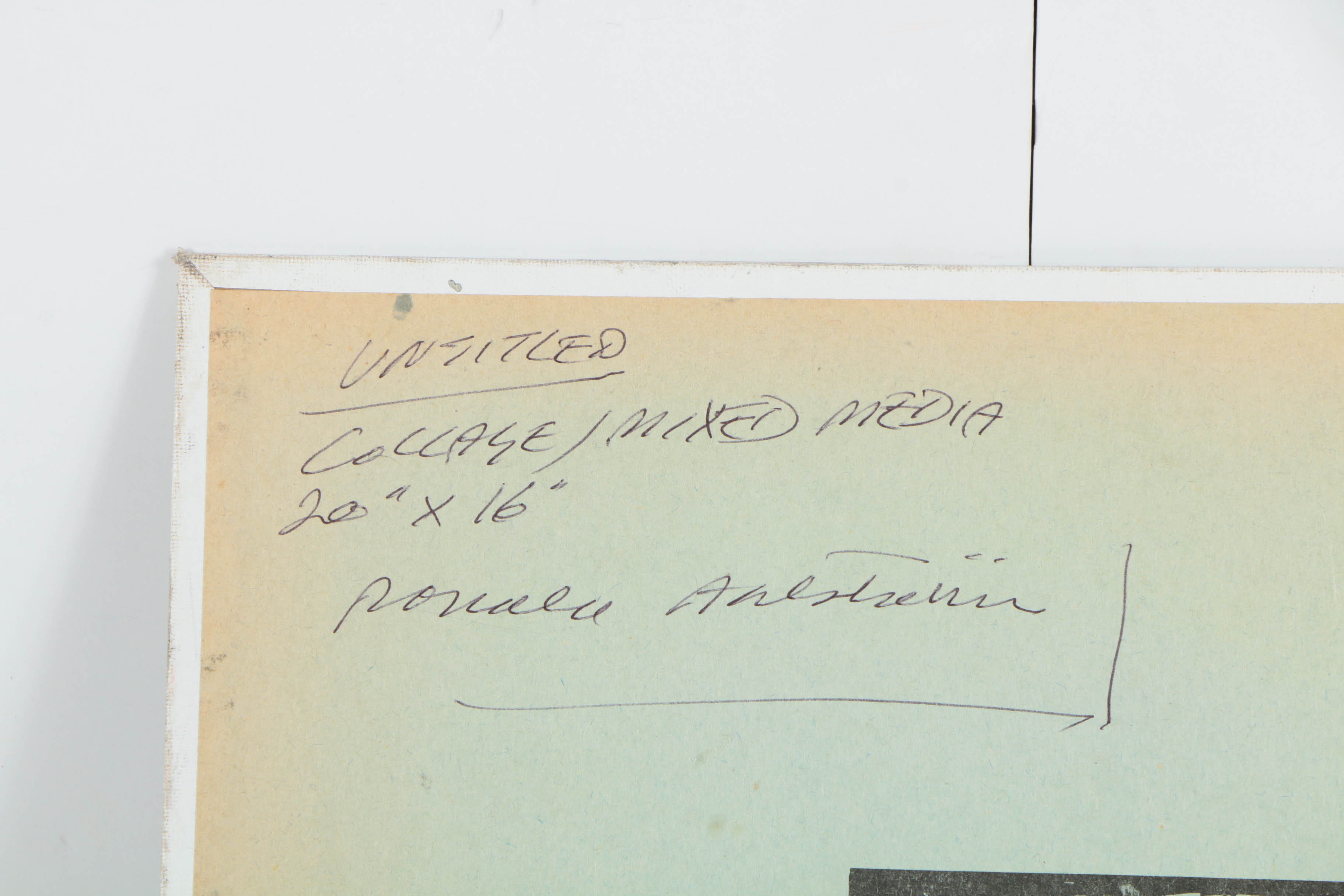 Collection of Ronald Ahlström Mix Media Collage on Board