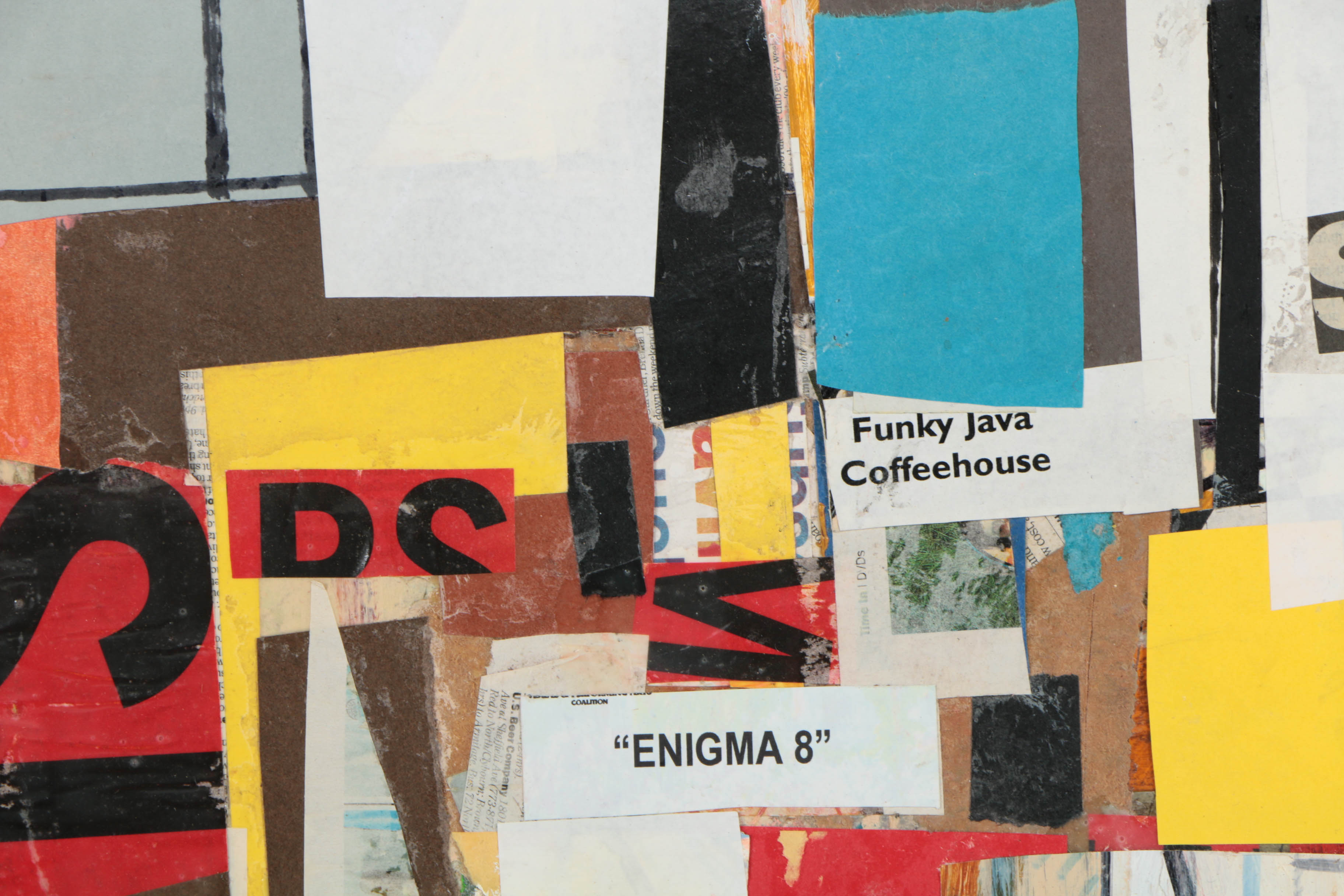 Collection of Ronald Ahlström Mix Media Collage on Board