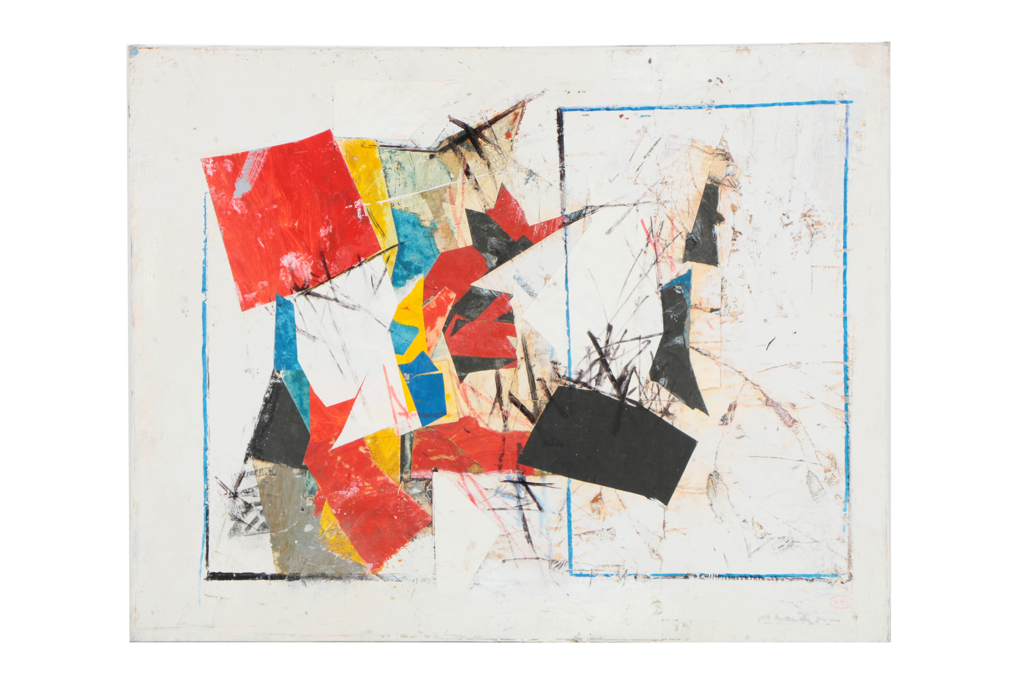 Collection of Ronald Ahlström Mixed Media Compositions on Board