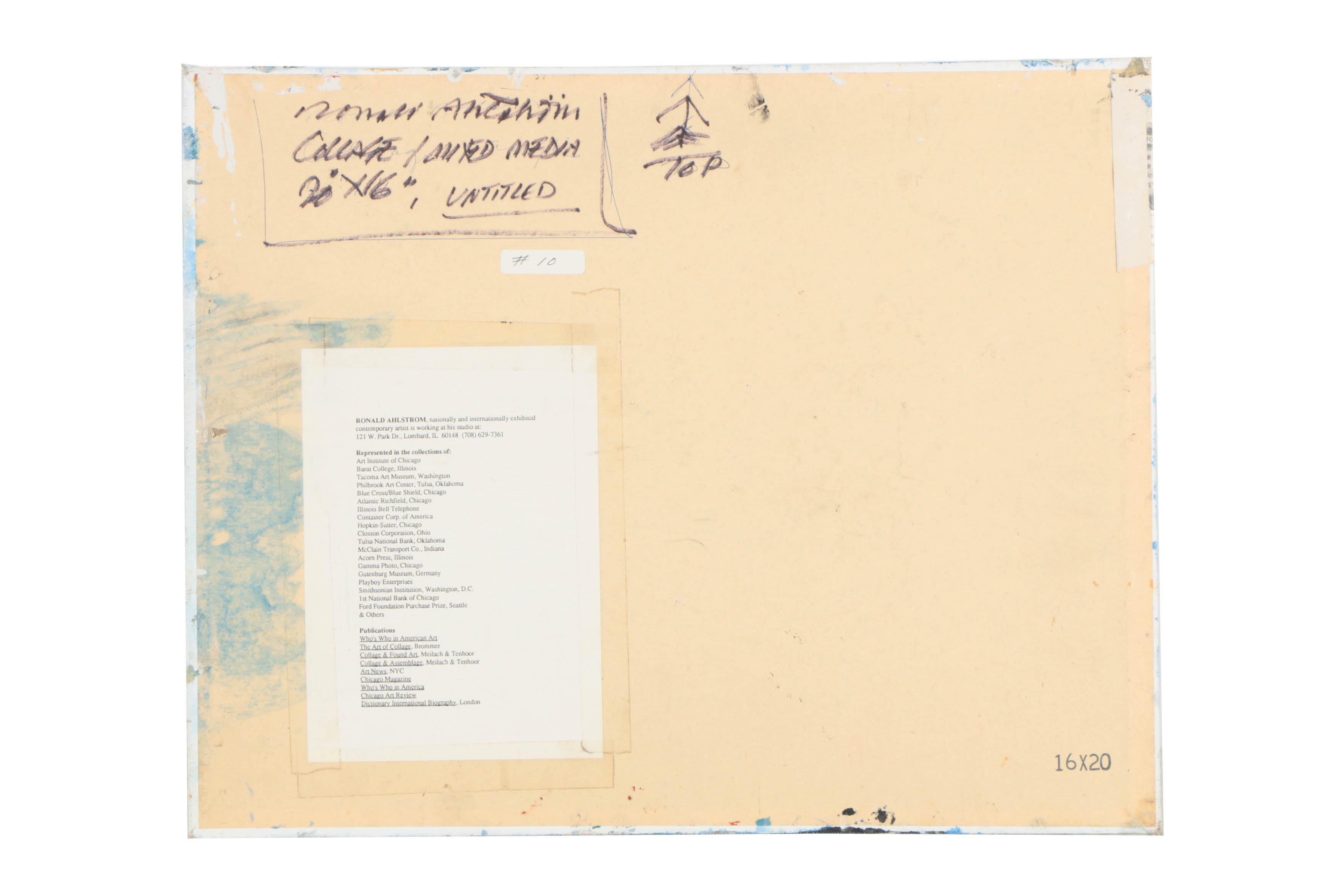 Collection of Ronald Ahlström Mixed Media Compositions on Board