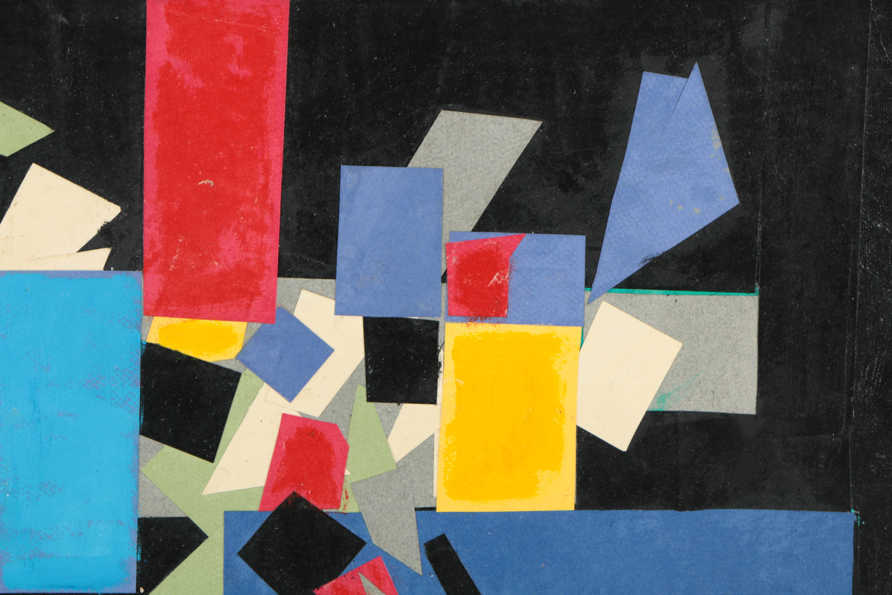 Collection of Ronald Ahlström Mixed Media Compositions on Board