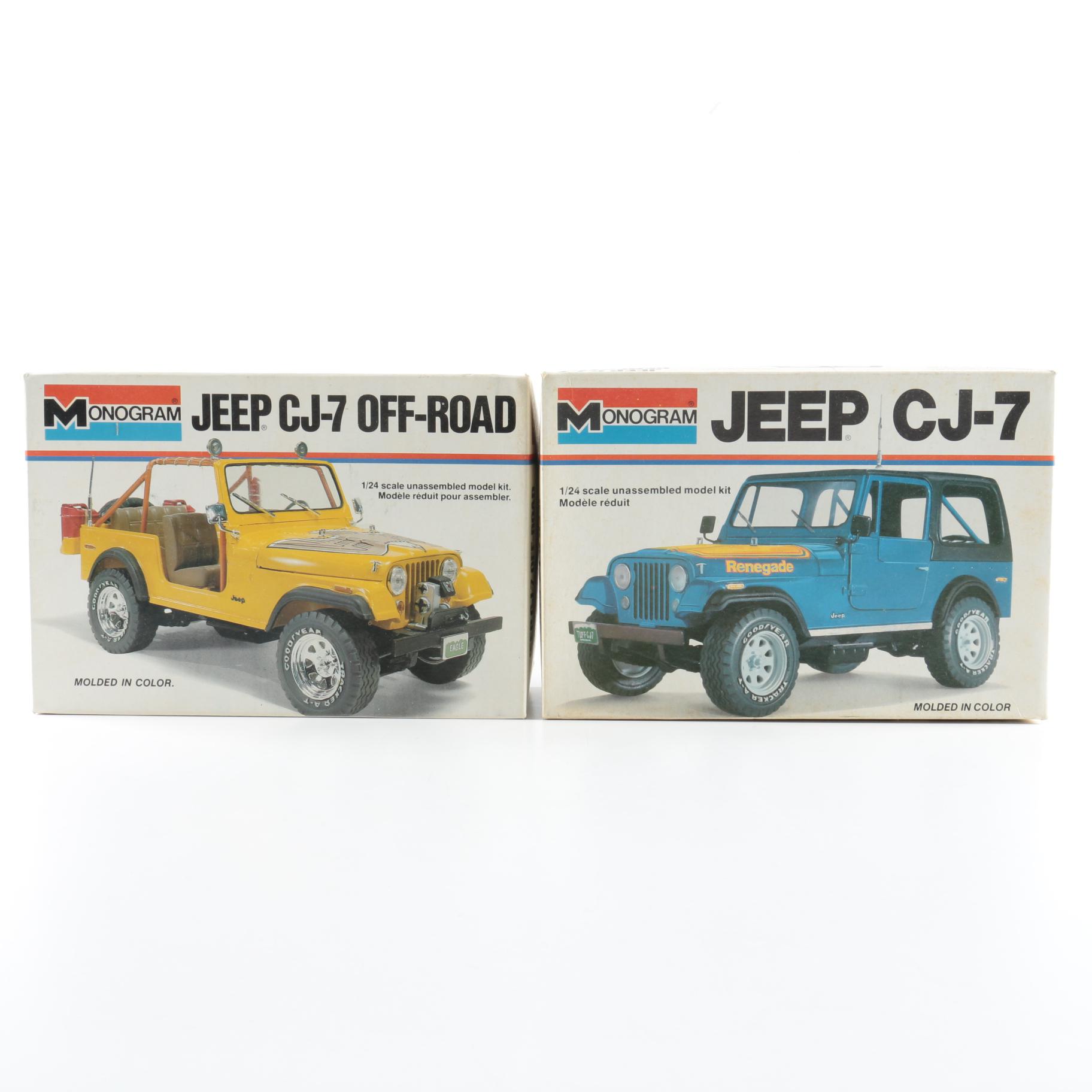 Vintage Monogram Jeep CJ-7 Jeep Model Kits