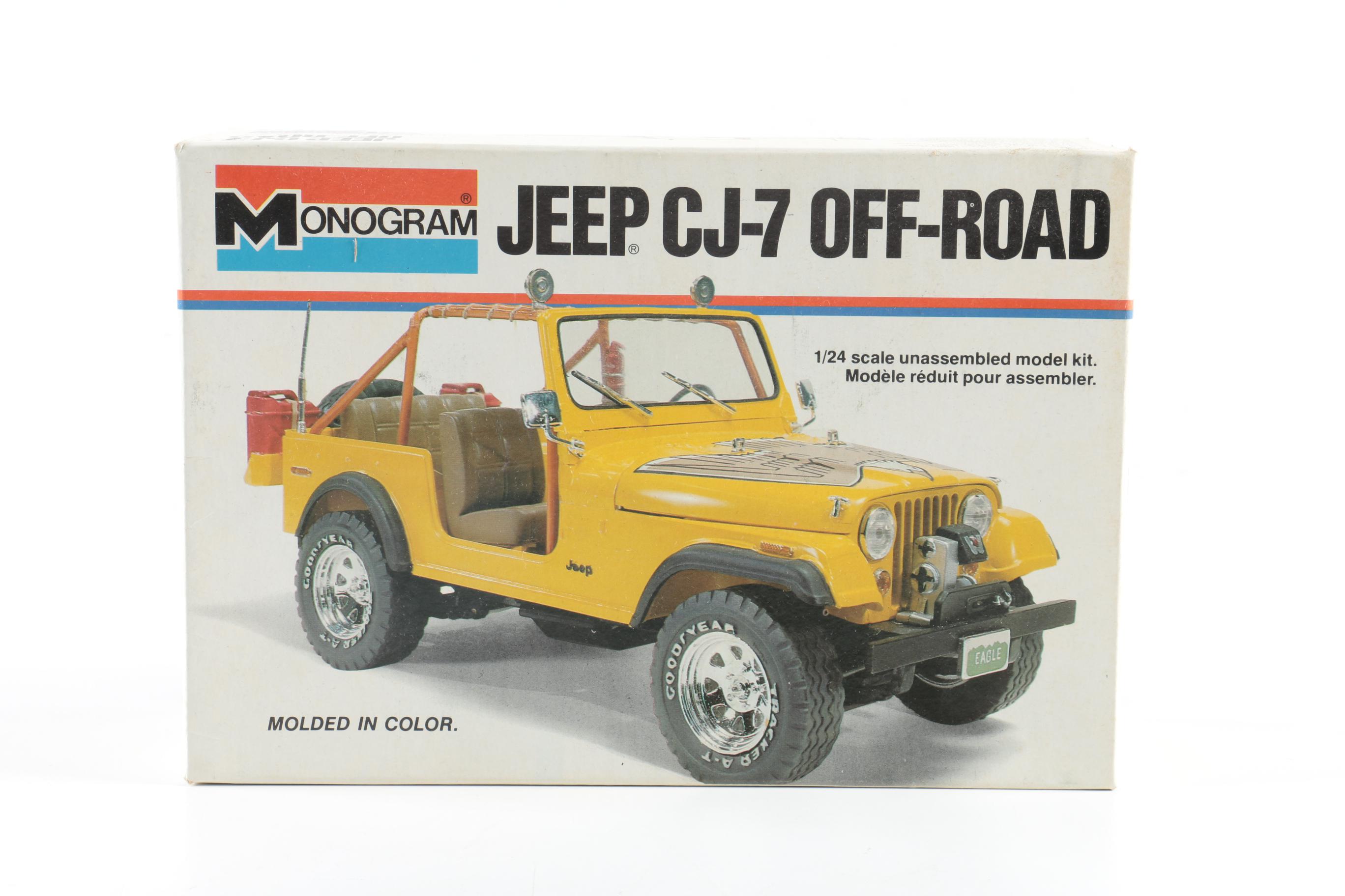 Vintage Monogram Jeep CJ-7 Jeep Model Kits