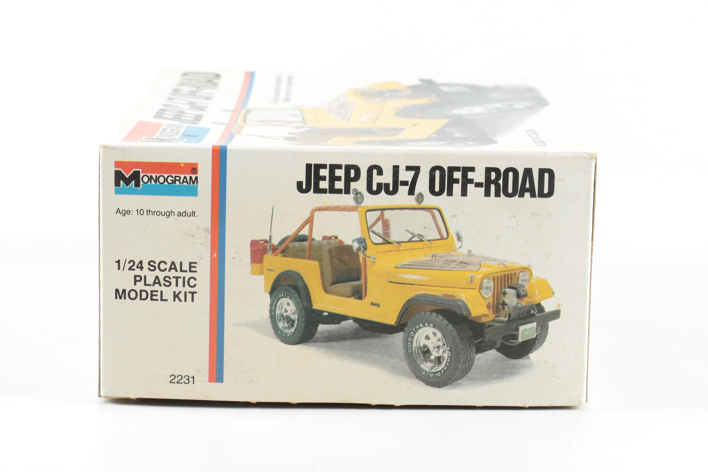 Vintage Monogram Jeep CJ-7 Jeep Model Kits