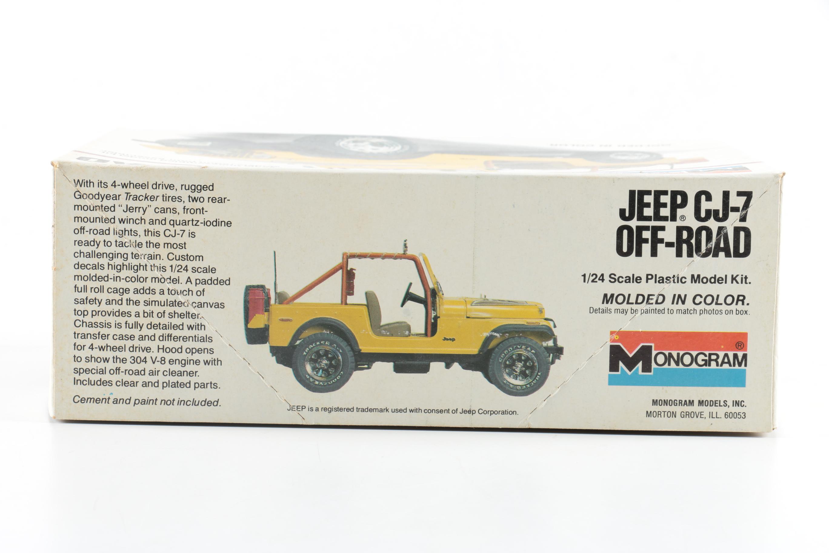 Vintage Monogram Jeep CJ-7 Jeep Model Kits