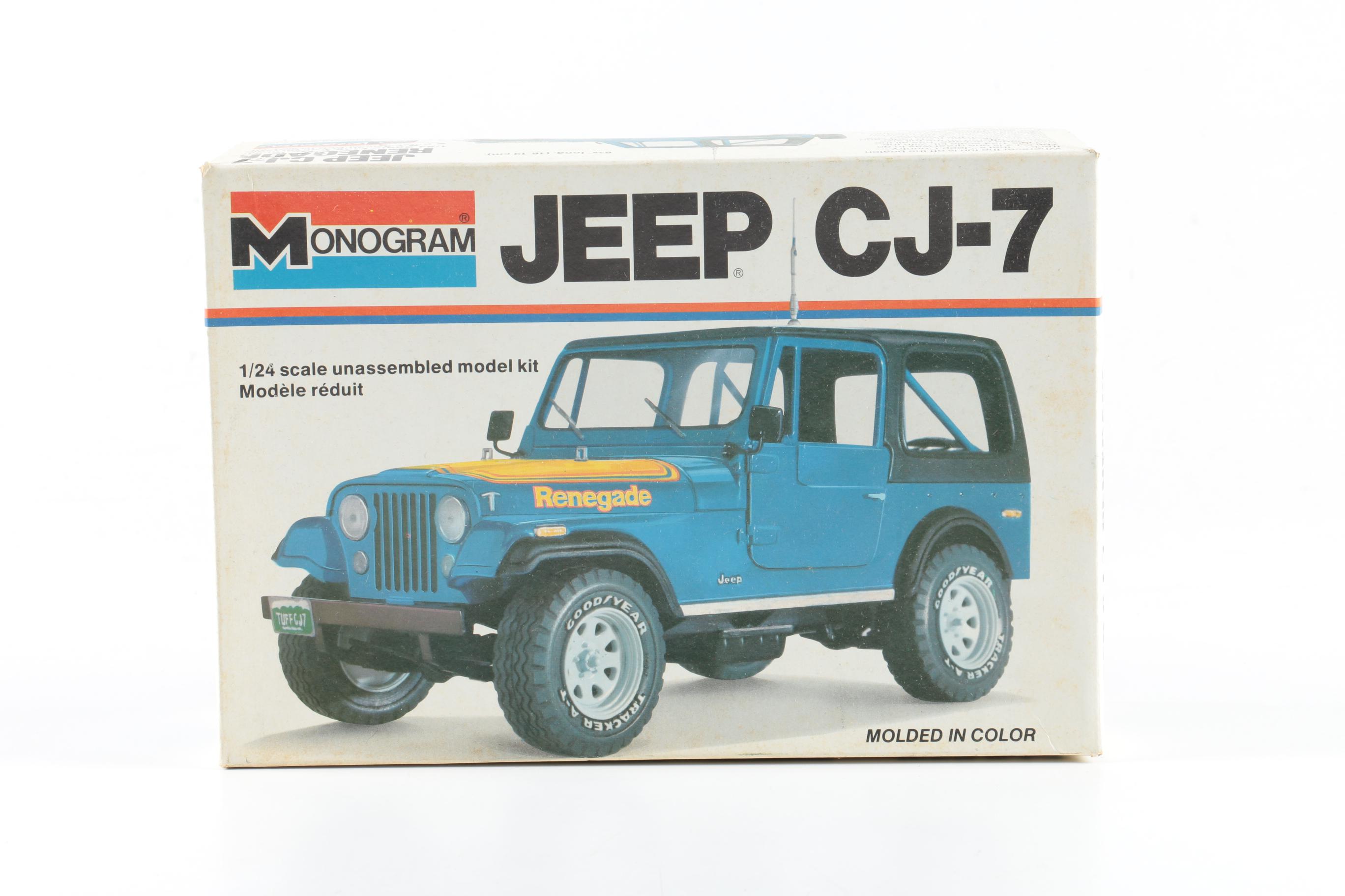 Vintage Monogram Jeep CJ-7 Jeep Model Kits