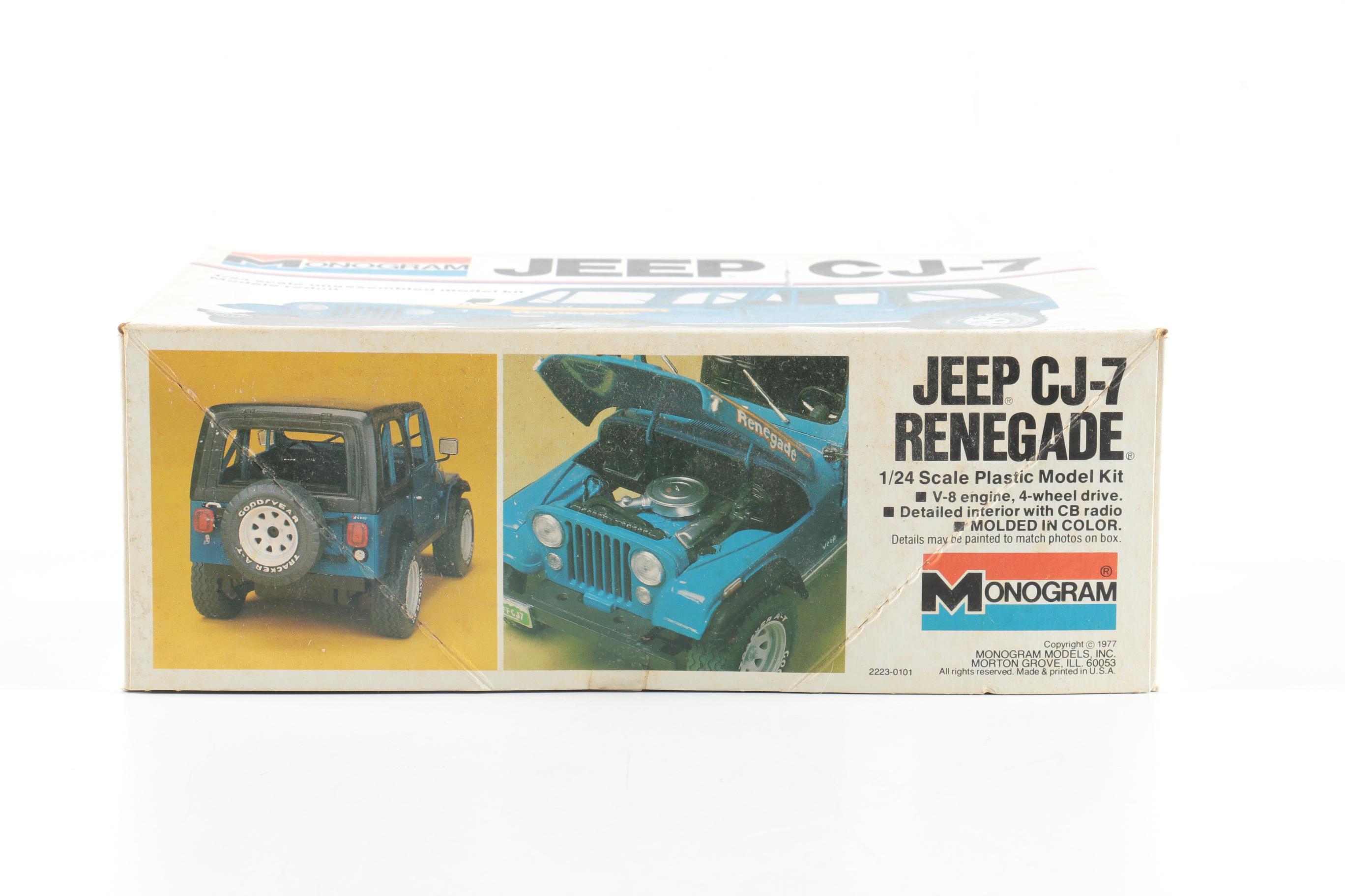 Vintage Monogram Jeep CJ-7 Jeep Model Kits