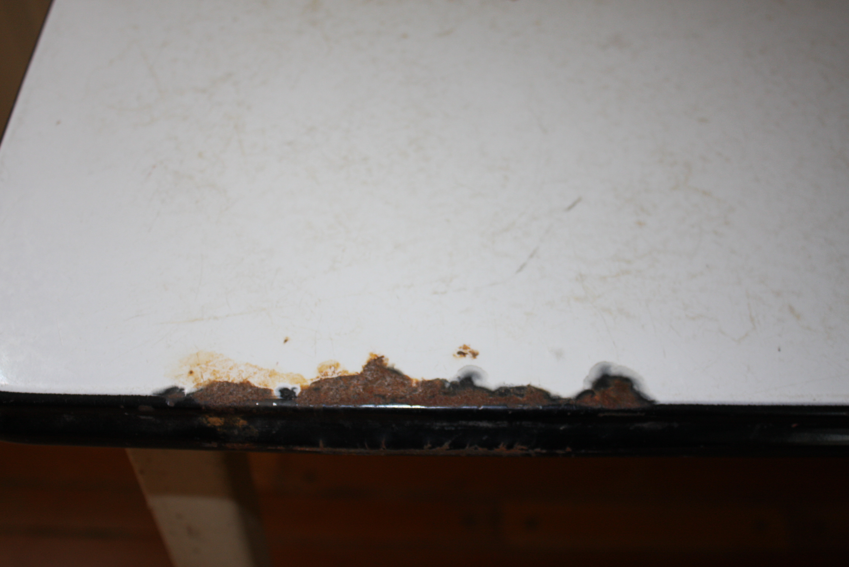 Vintage Metal Top Writing Desk