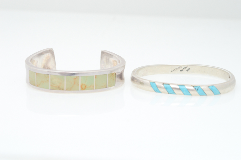 Sterling Silver and Turquoise Bracelets