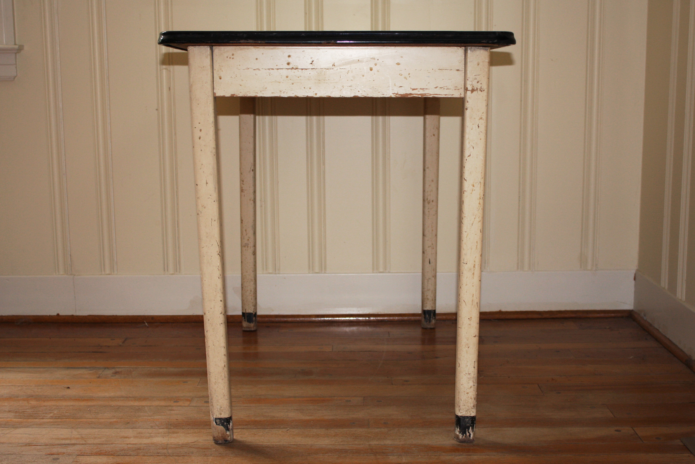 Vintage Metal Top Writing Desk