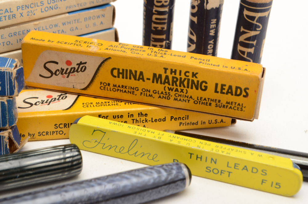 Two Fountain Pens with Writing Supplies