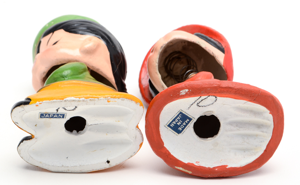 1960s Asian "Kiss Me" Bobbleheads