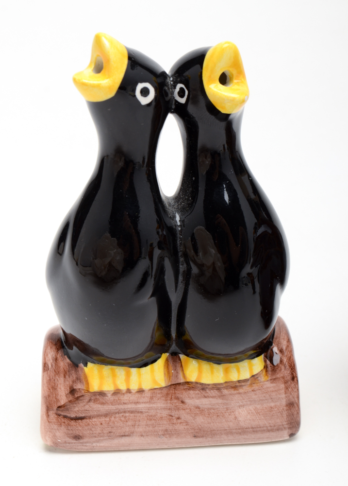 Ceramic Bird Pie Funnels