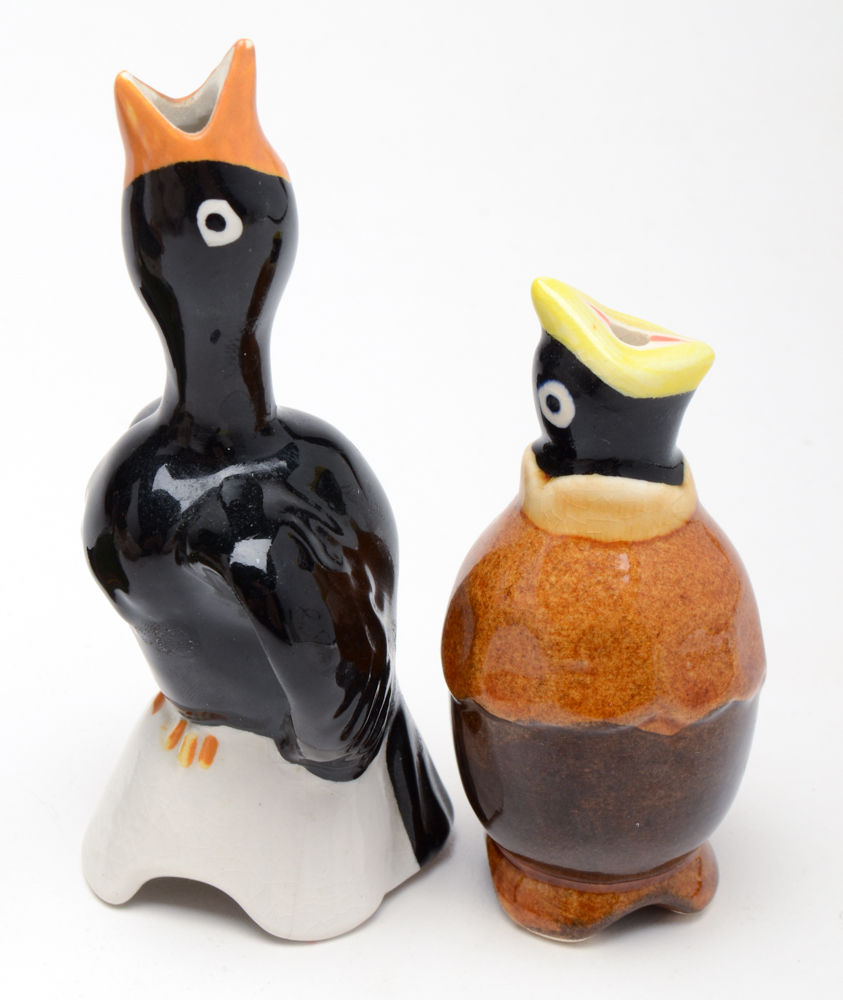 Ceramic Bird Pie Funnels